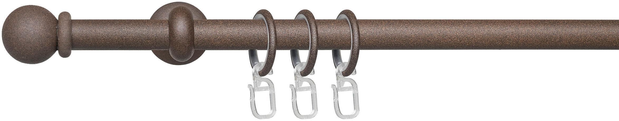 LIEDECO Gardinenstange Esp Kugel 200 cm Rost Metall