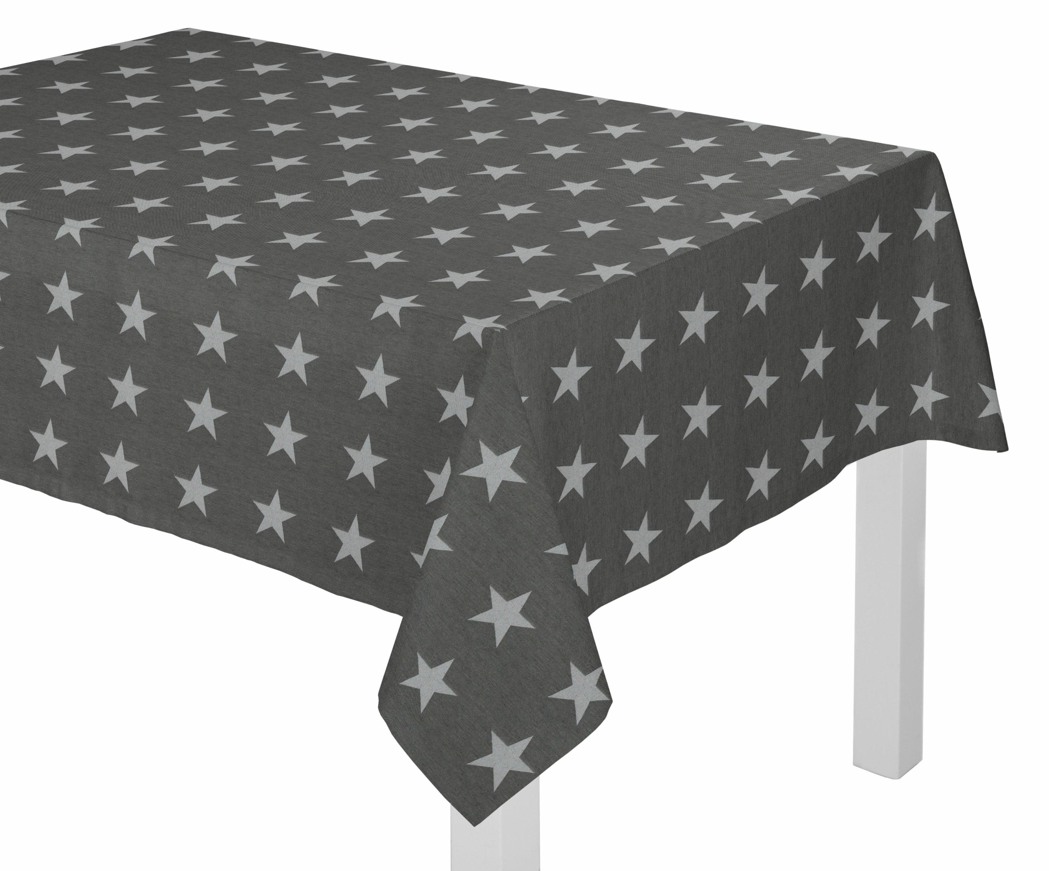 Tischdecke WIRTH Felino Grau 75% Polyester 25% Baumwolle