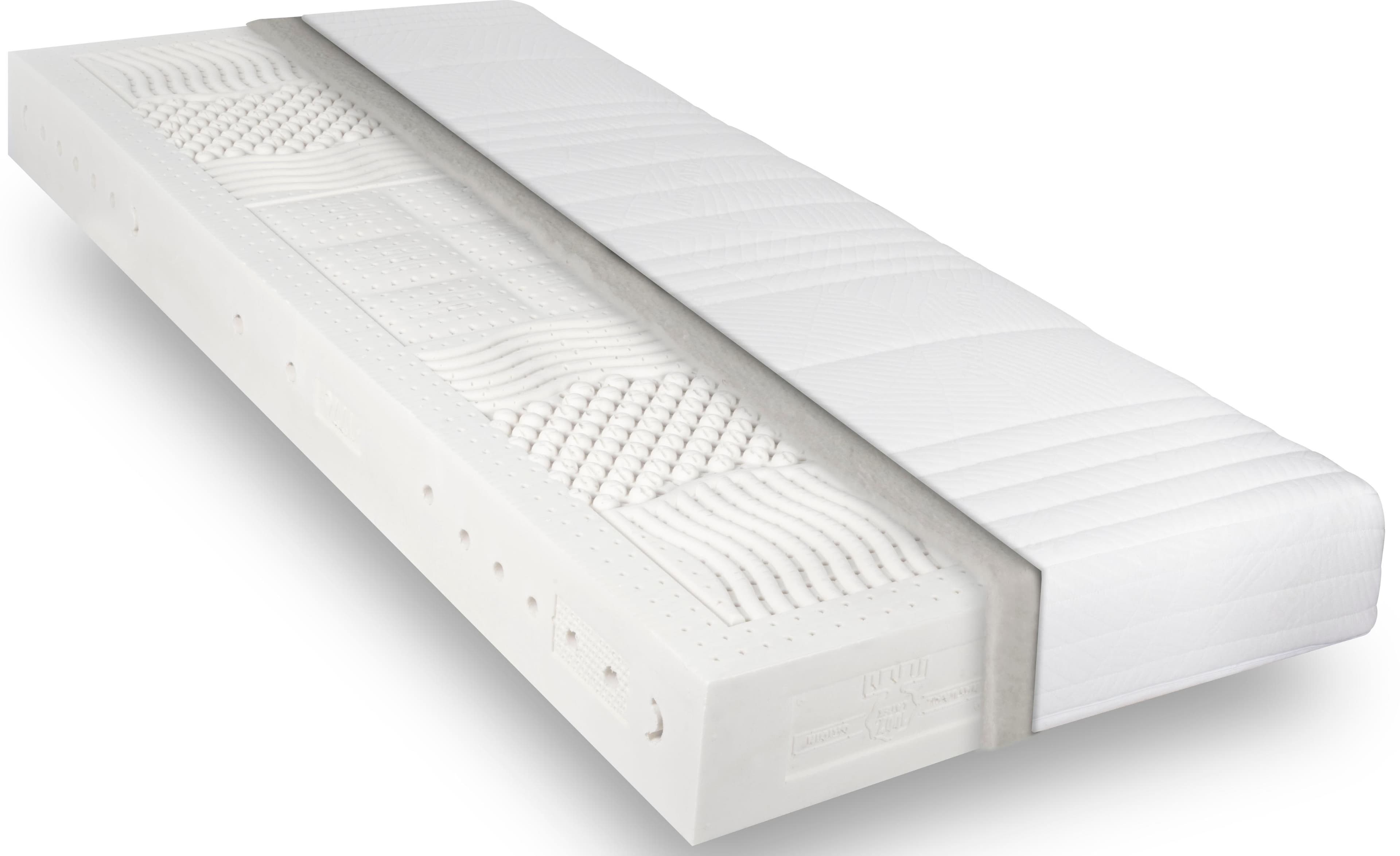 REVOR BEDDING Anatomic NATUR 19 Naturmatratze Weiß 100% Naturlatex Sanitized