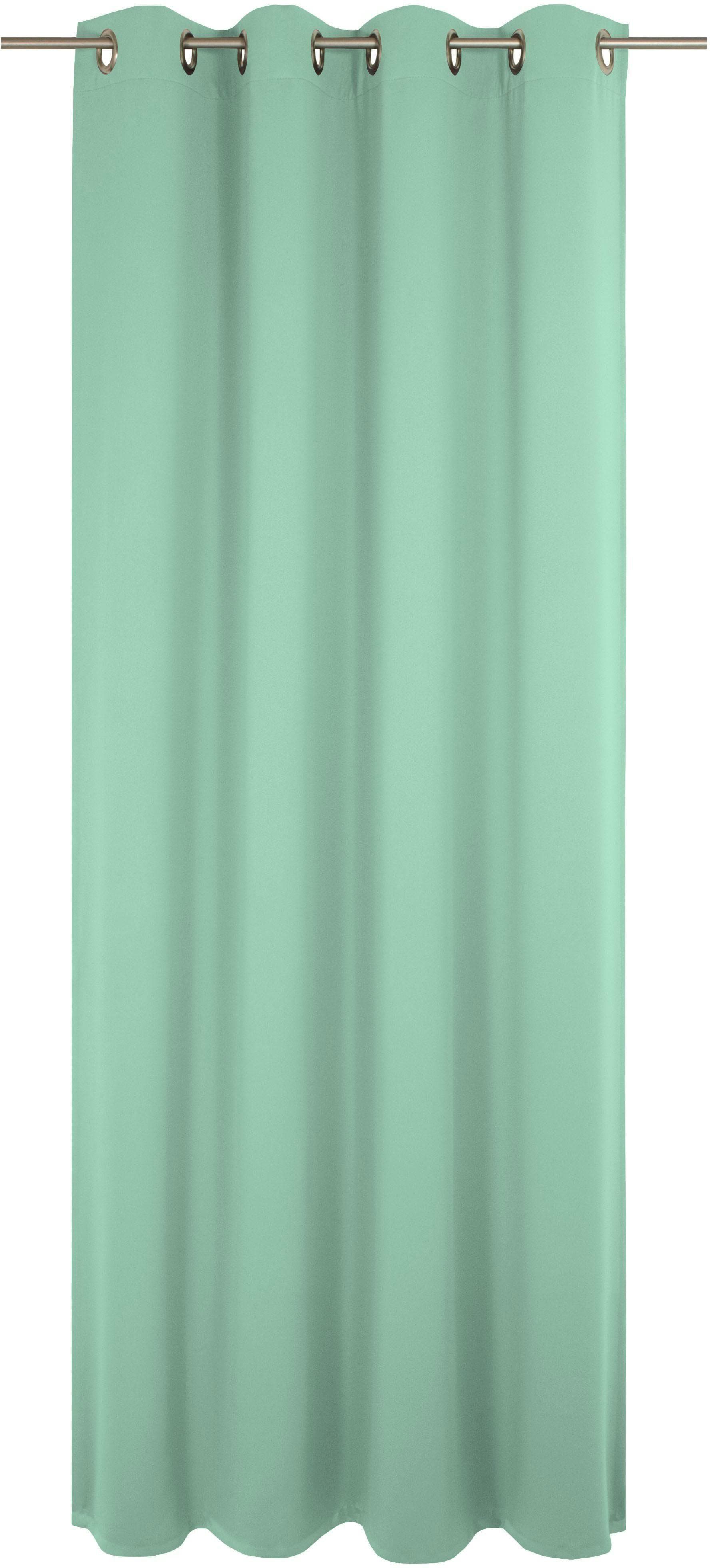 WIRTH Vorhang Newbury Mintgrün Jacquard Ösen Gardine Blickdicht