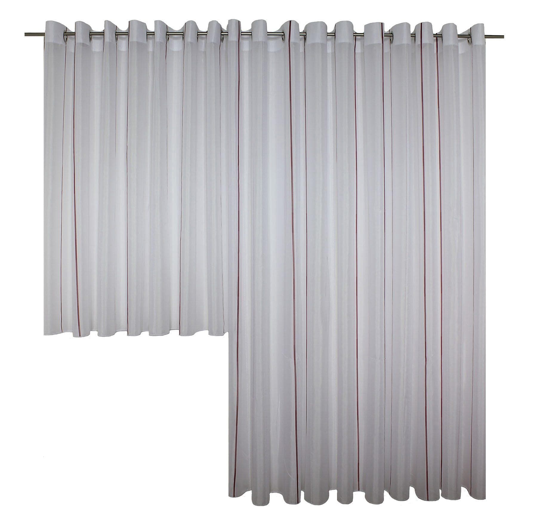 WIRTH Vorhang Betsy Rot Polyester 450x175cm