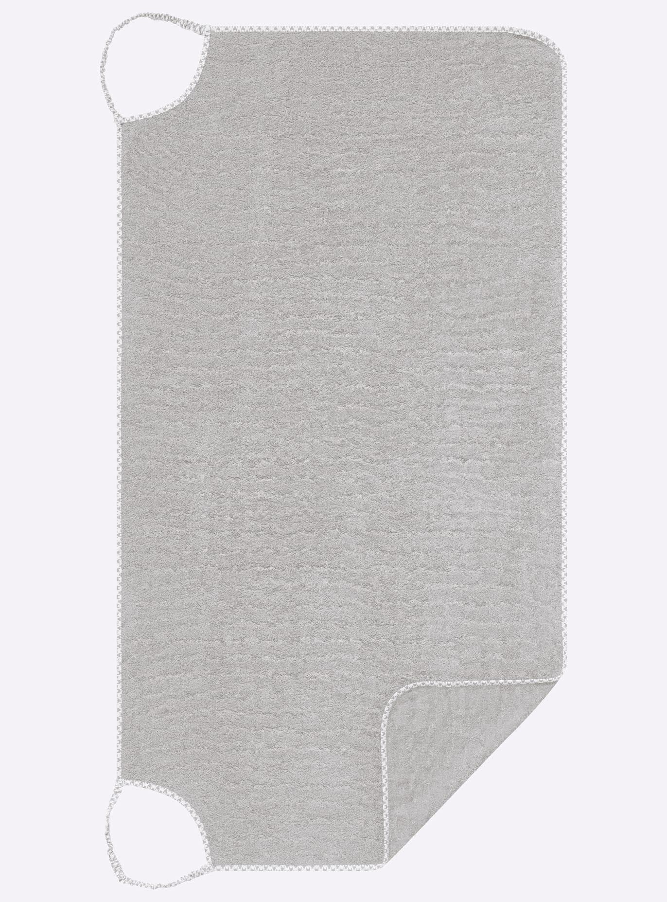Handtuch WÄSCHEPUR Gr. 2, silbergrau, 160x85 cm, Baumwolle