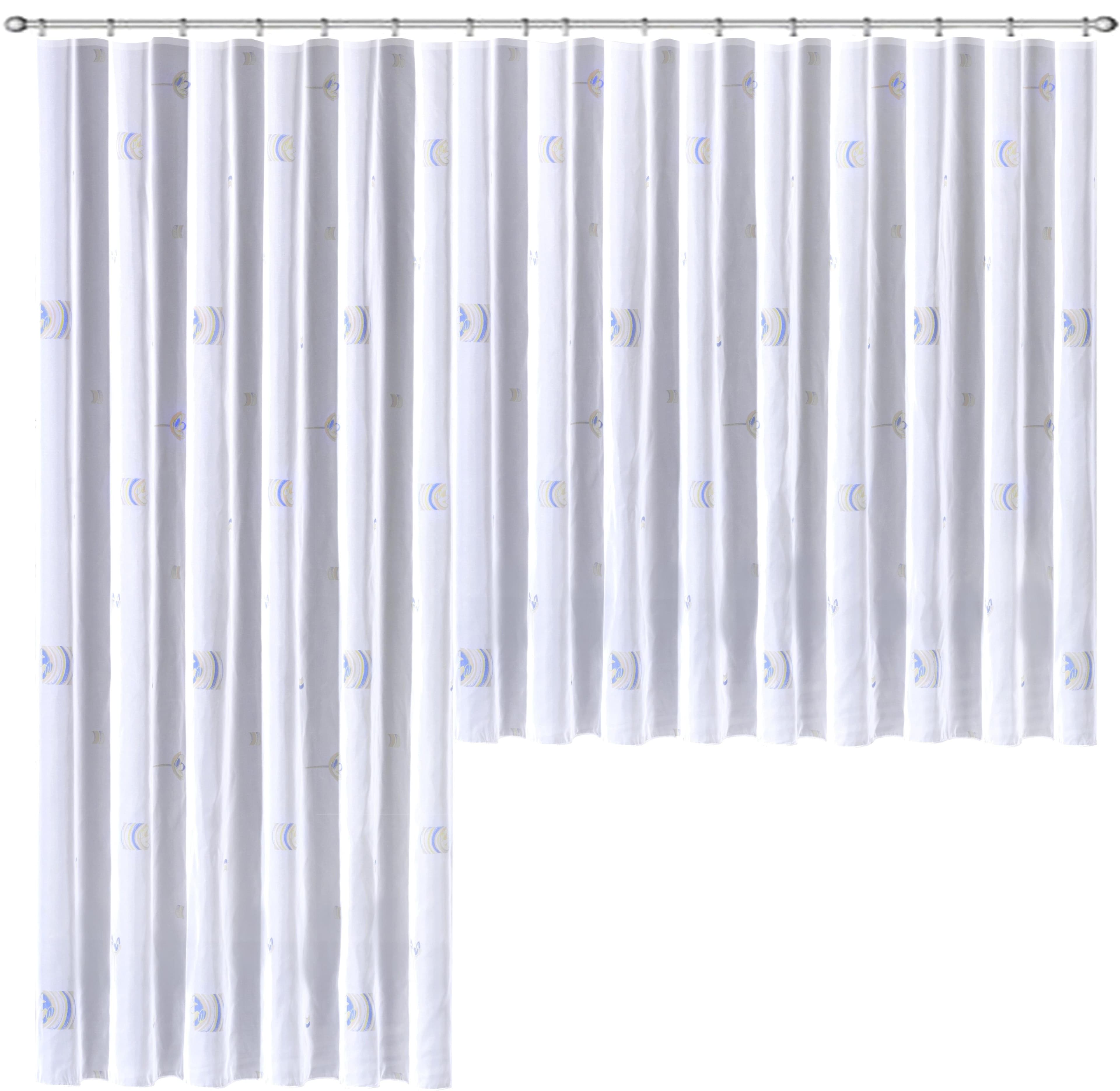Gardine Weckbrodt Laura 15 Blau Voile Polyester