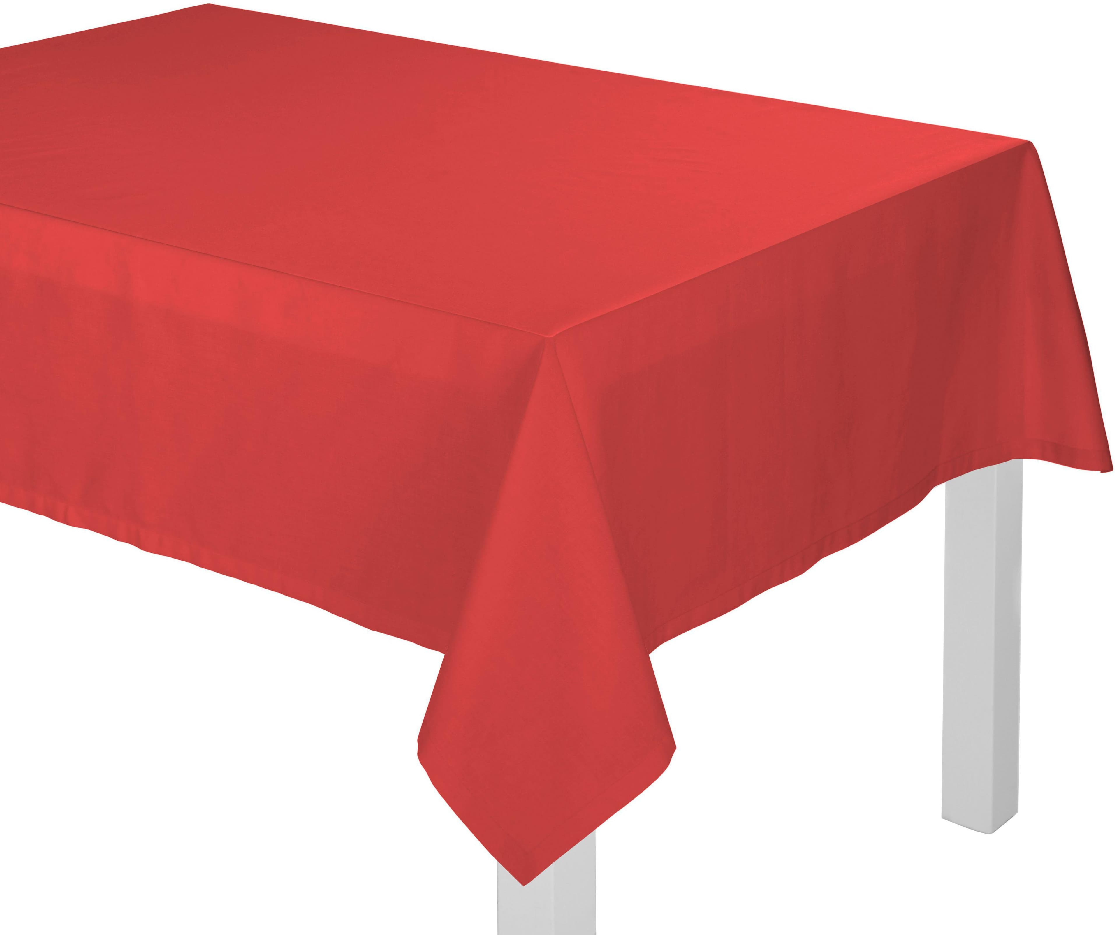 Tischdecke WIRTH NEWBURY Rot 130x190 cm Baumwolle Polyester