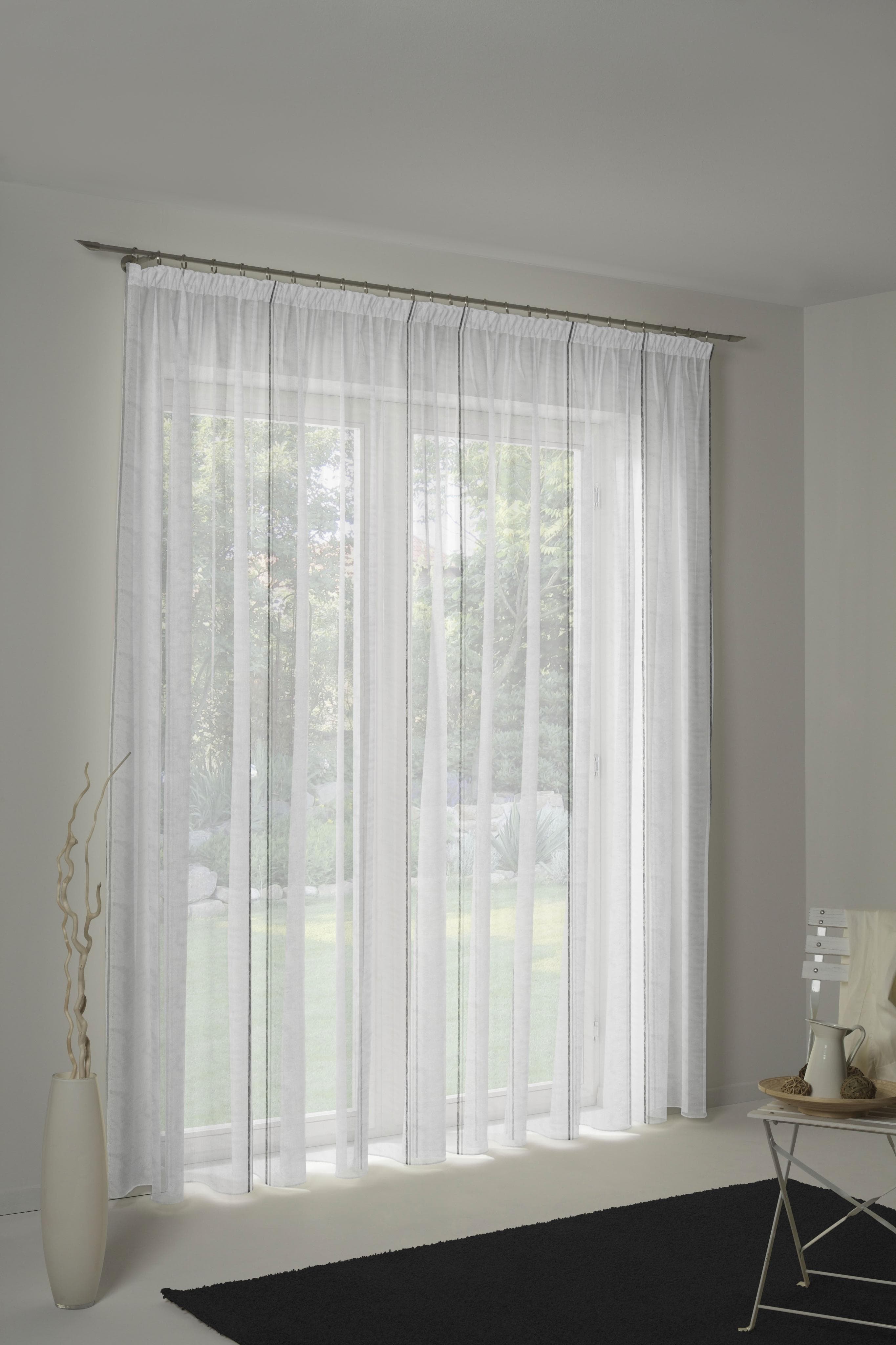 WIRTH Vorhang "Chloé" Grau Polyester Gardine