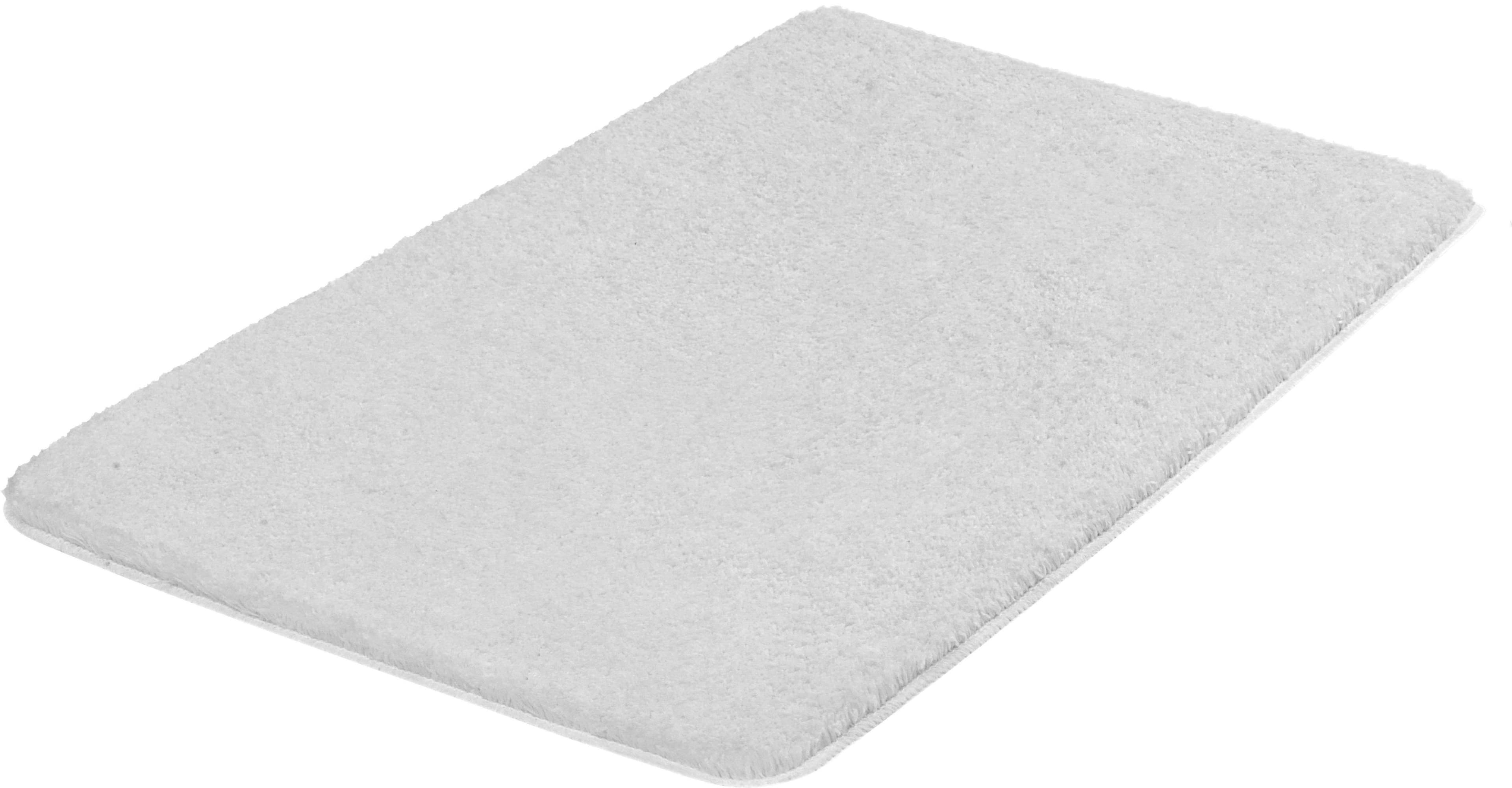 Kleine Wolke Badematte MEADOW Silbergrau - Rutschhemmend & Fußbodenheizungsgeeignet