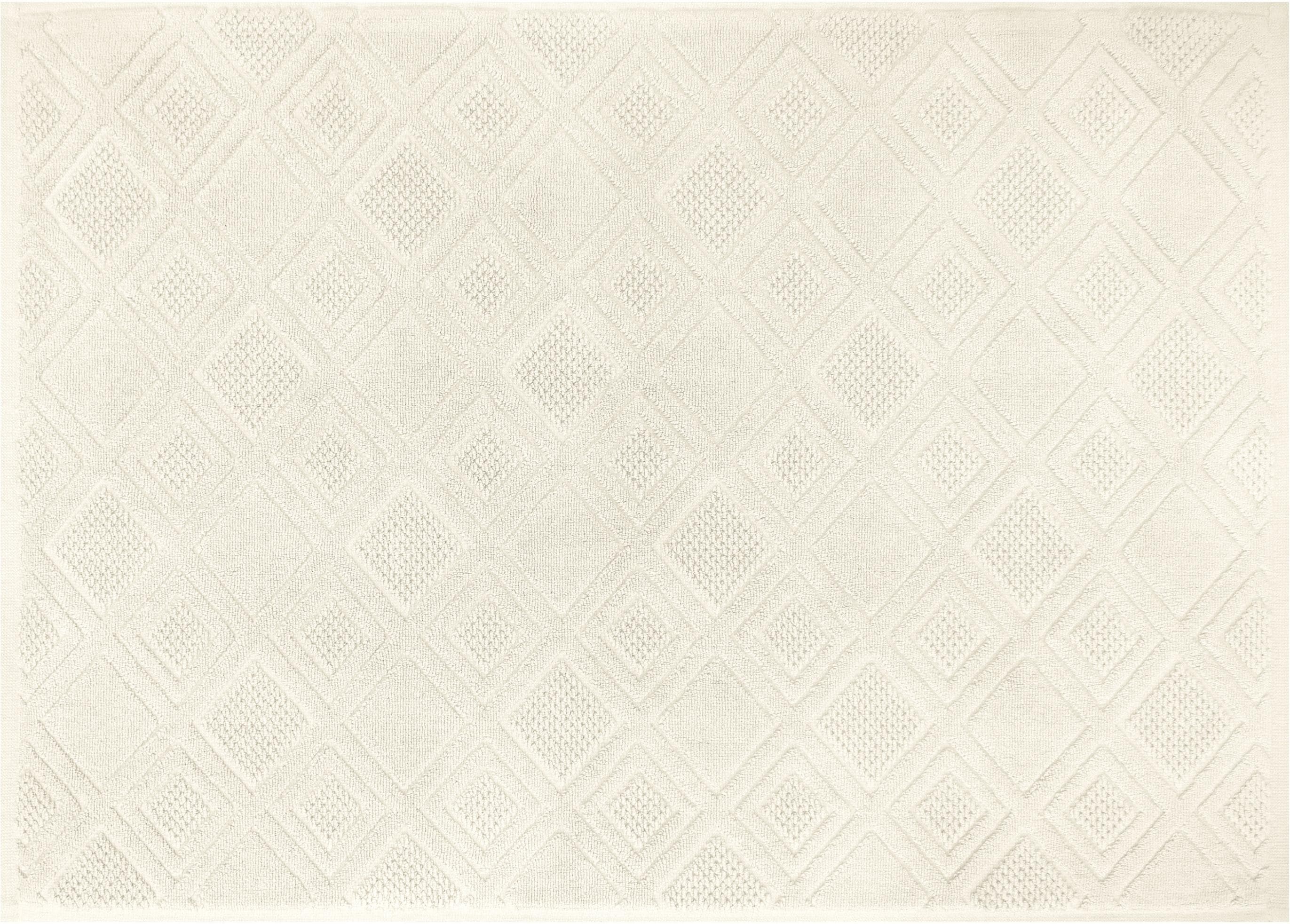 Skandinavische Badematte aus Baumwolle, beige