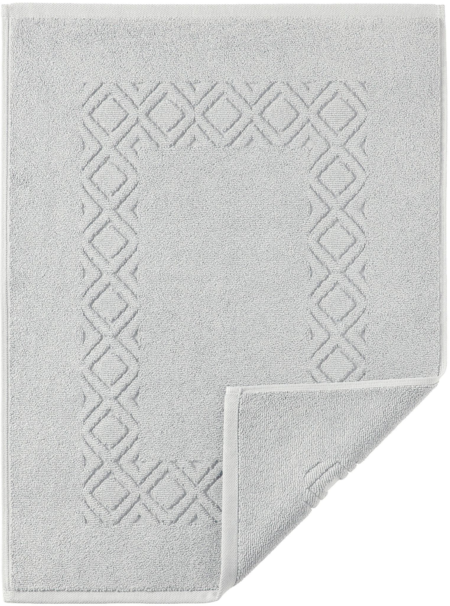 Graue Badematte aus Baumwolle