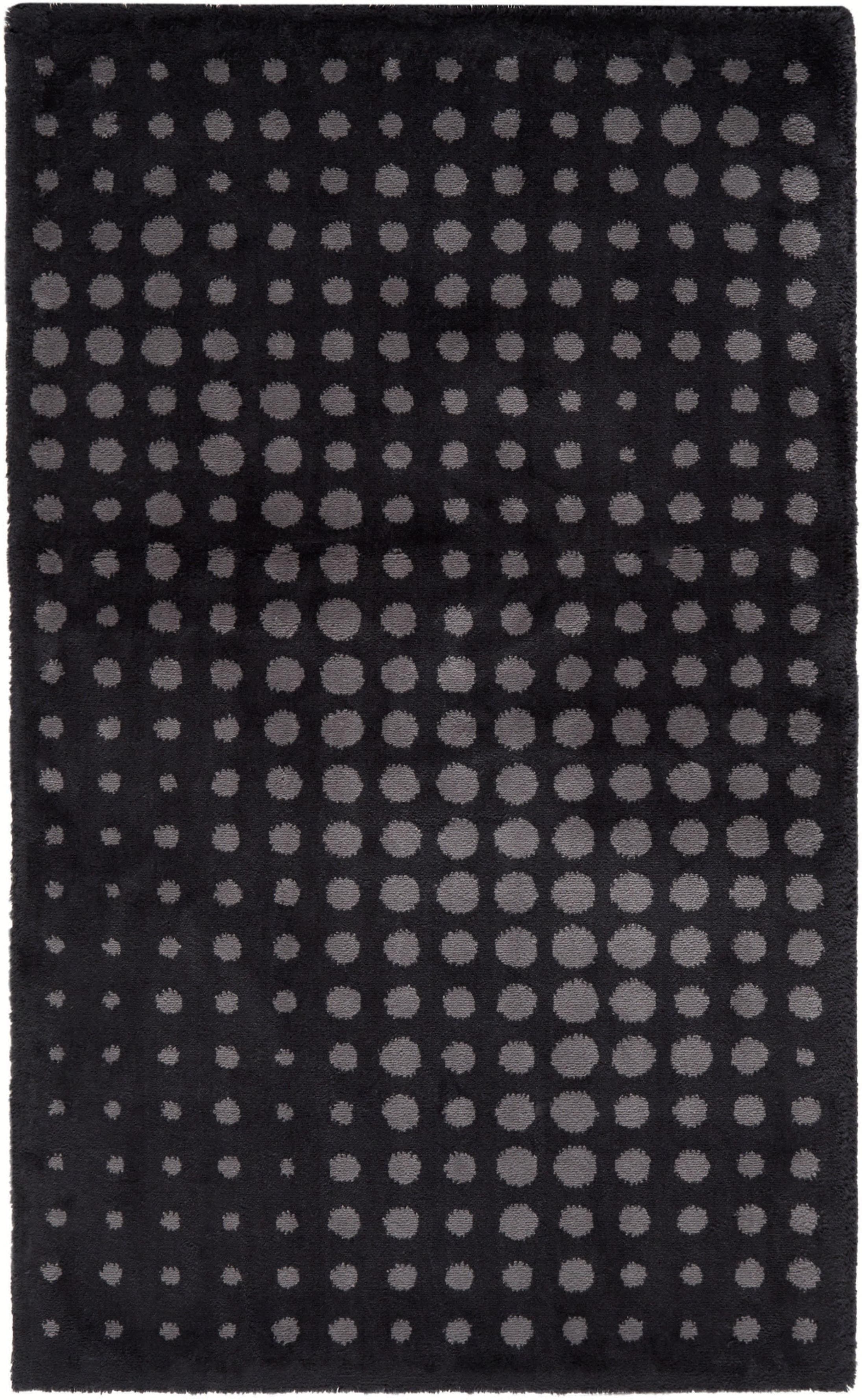 Badematte EGERIA DOT Gr. 4 Schwarz Baumwolle