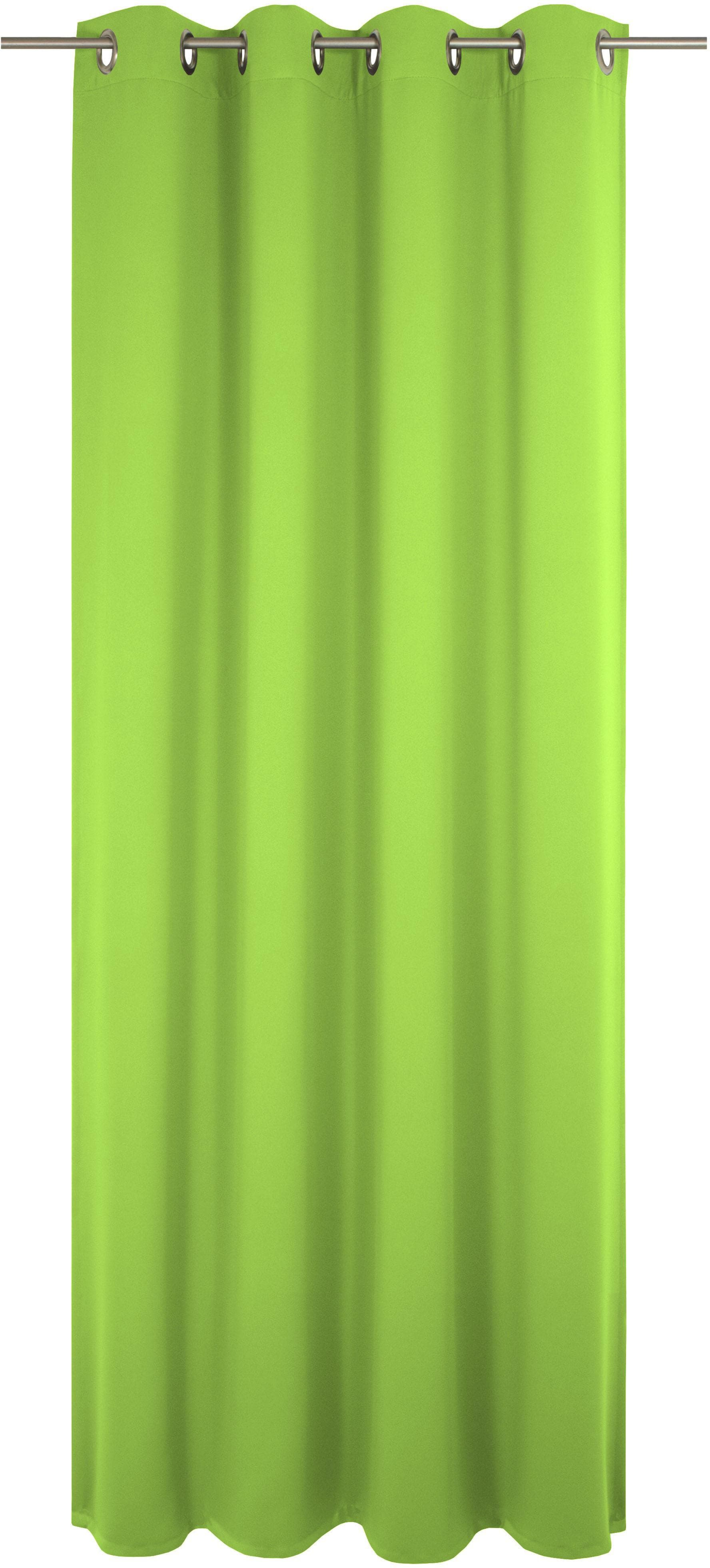 WIRTH Vorhang Umea Grün Apfelgrün Polyester Ösen Gardine