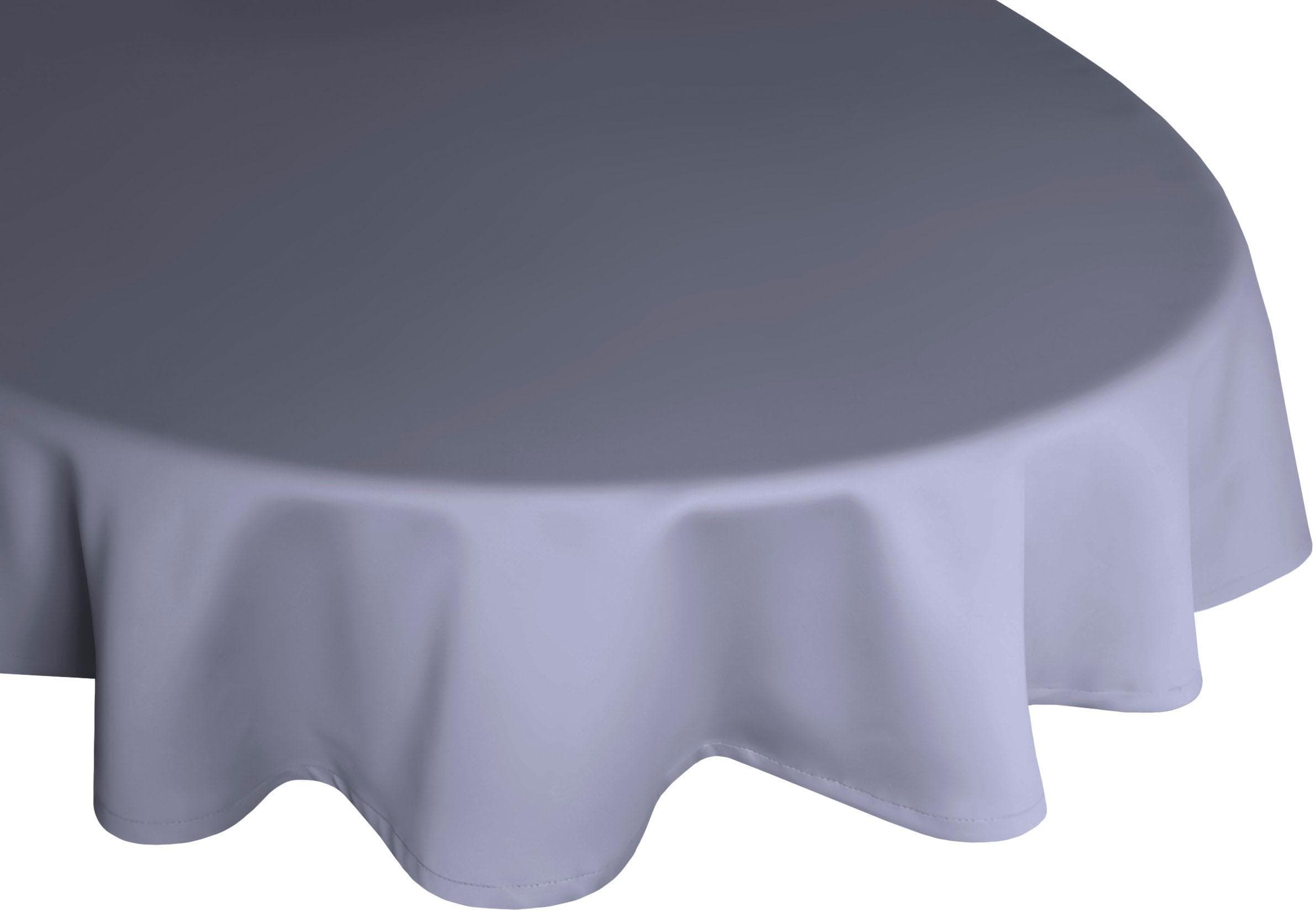 Tischdecke WIRTH NEWBURY Blau Baumwolle Polyester Oval