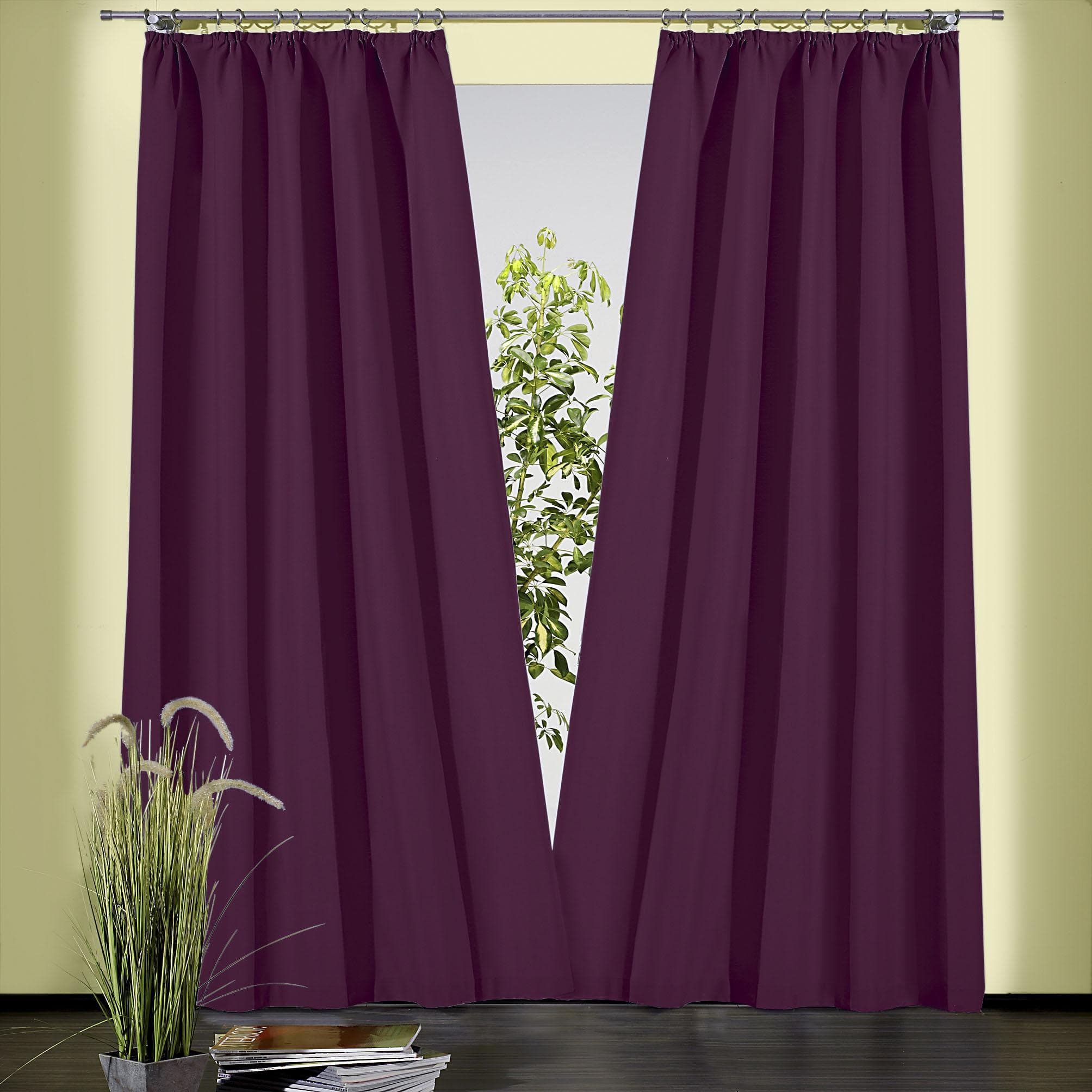 Weckbrodt Gardine Sento Lila Blickdicht Unifarben