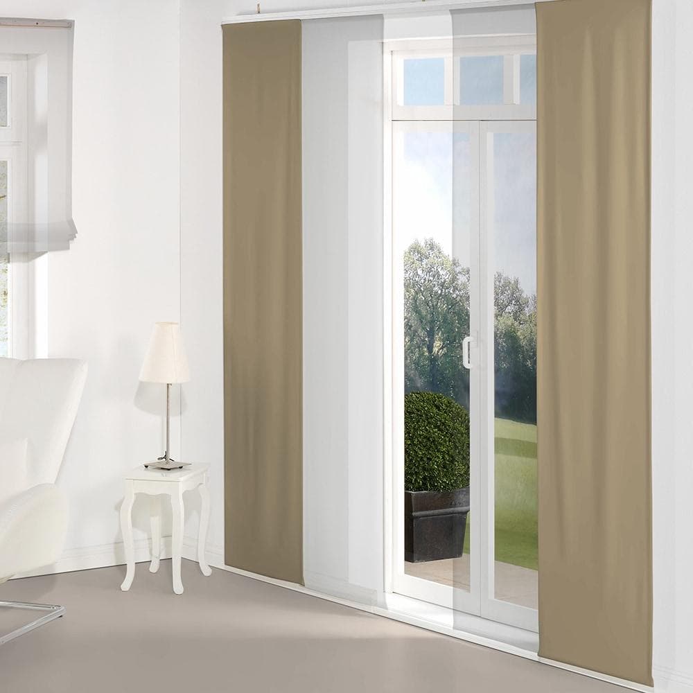 Schiebegardine WIRTH "Dim out" Grau Polyester