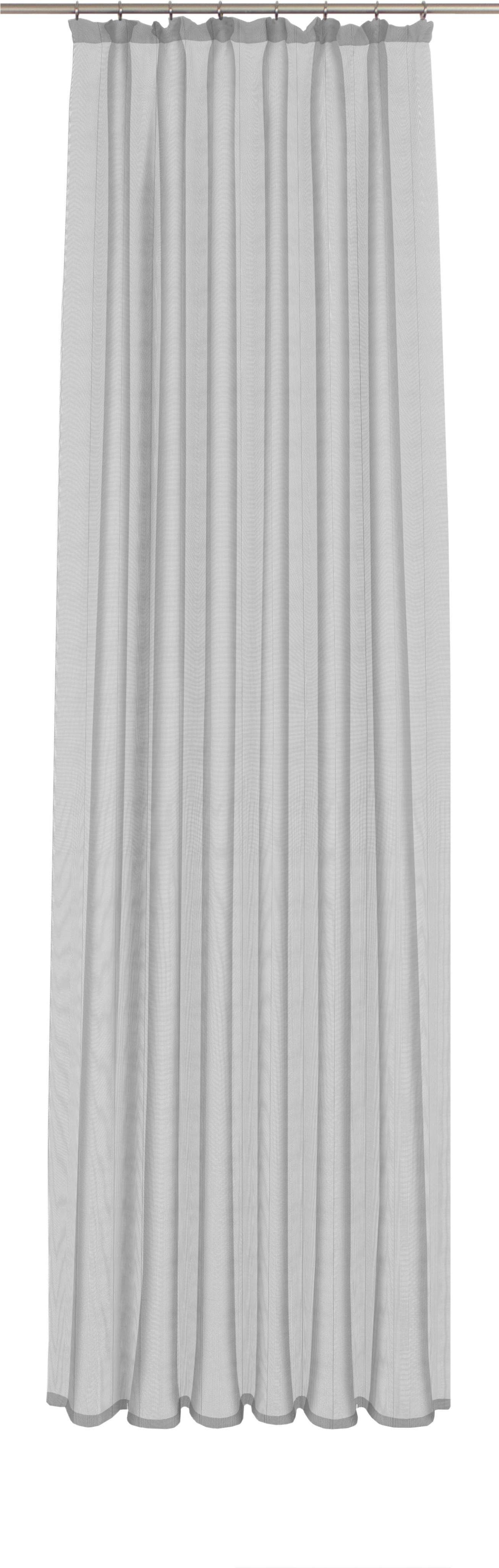 WIRTH Gardine Chiara Grau Jacquard Polyester
