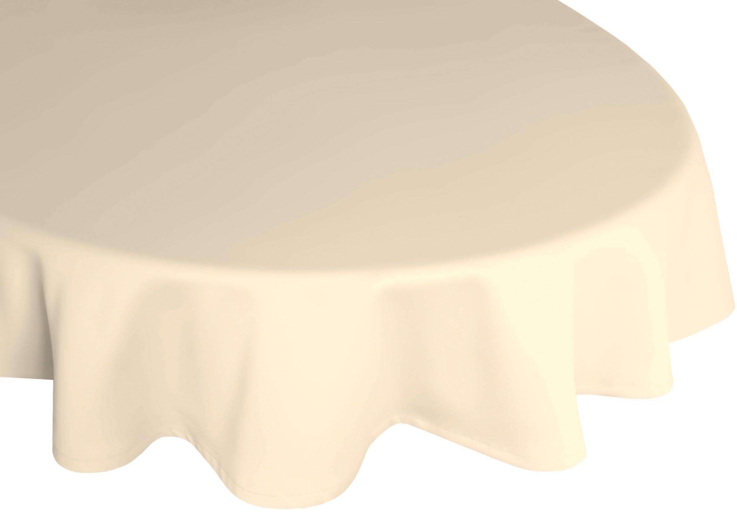 Tischdecke WIRTH NEWBURY Beige Oval 190x130cm Polyester-Baumwolle