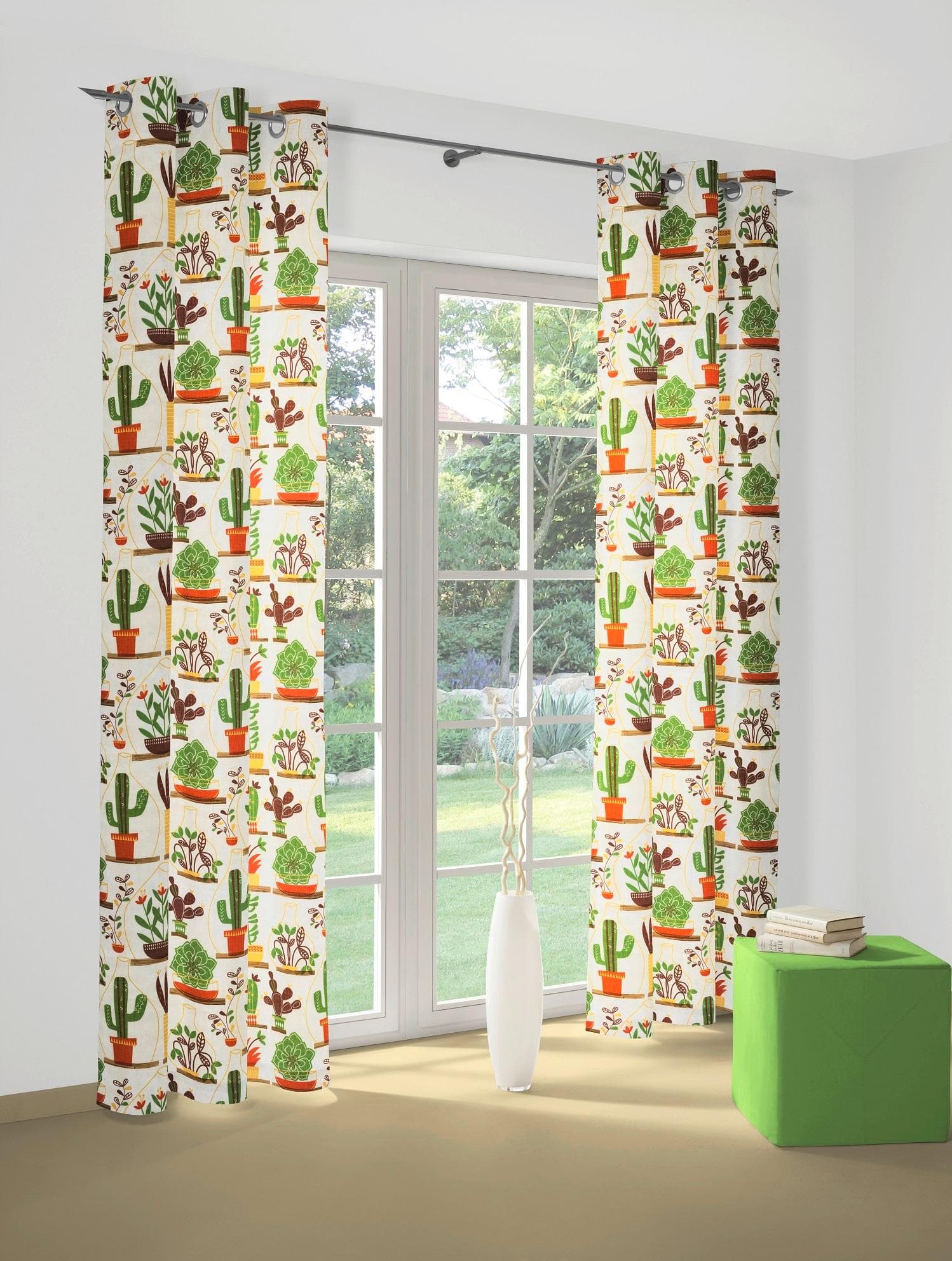 WIRTH Vorhang Oakham 130x150 cm Orange Terrakotta Polyester