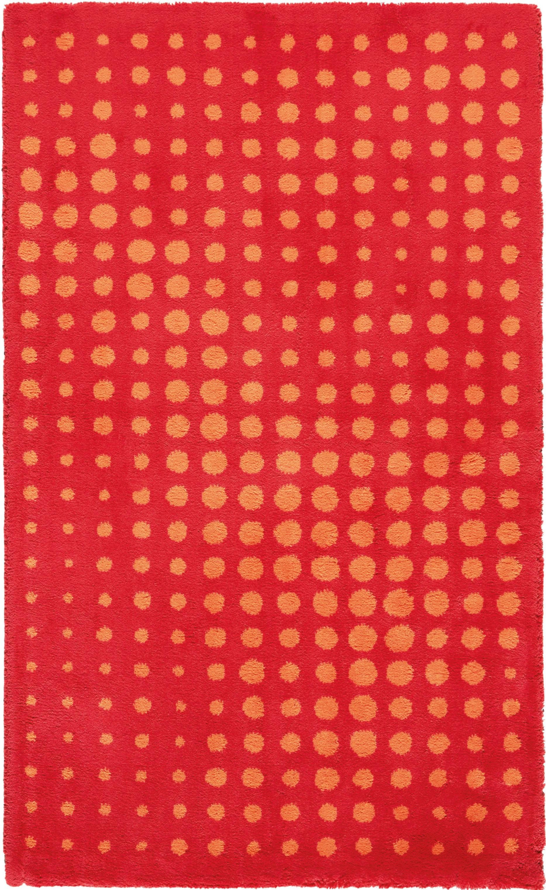 Badematte EGERIA DOT Rot Orange Baumwolle