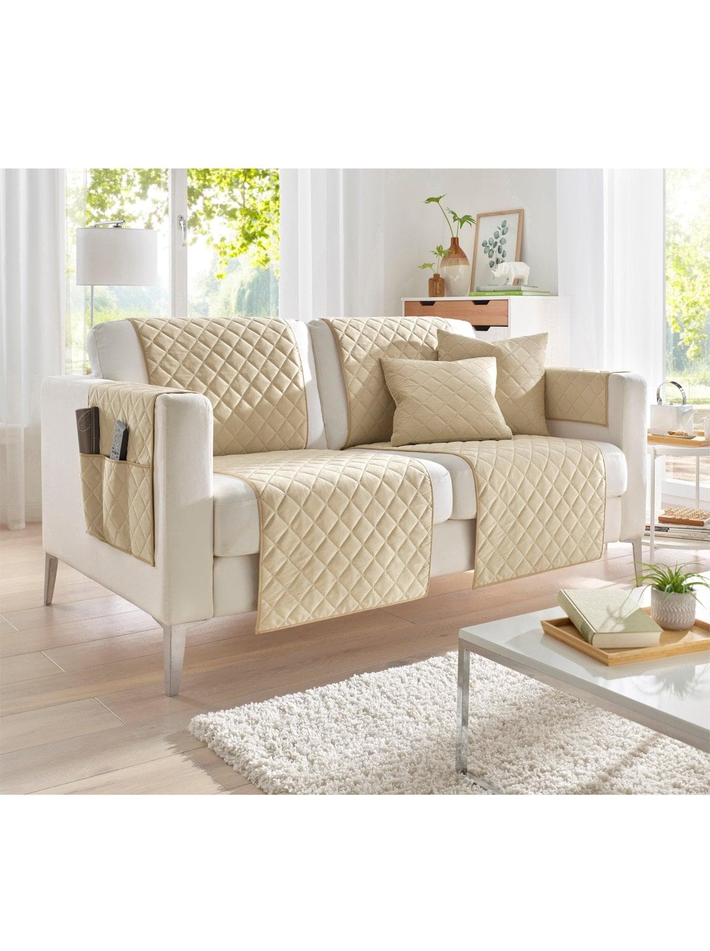 Tagesdecke Gr. 3 Beige 100% Polyester