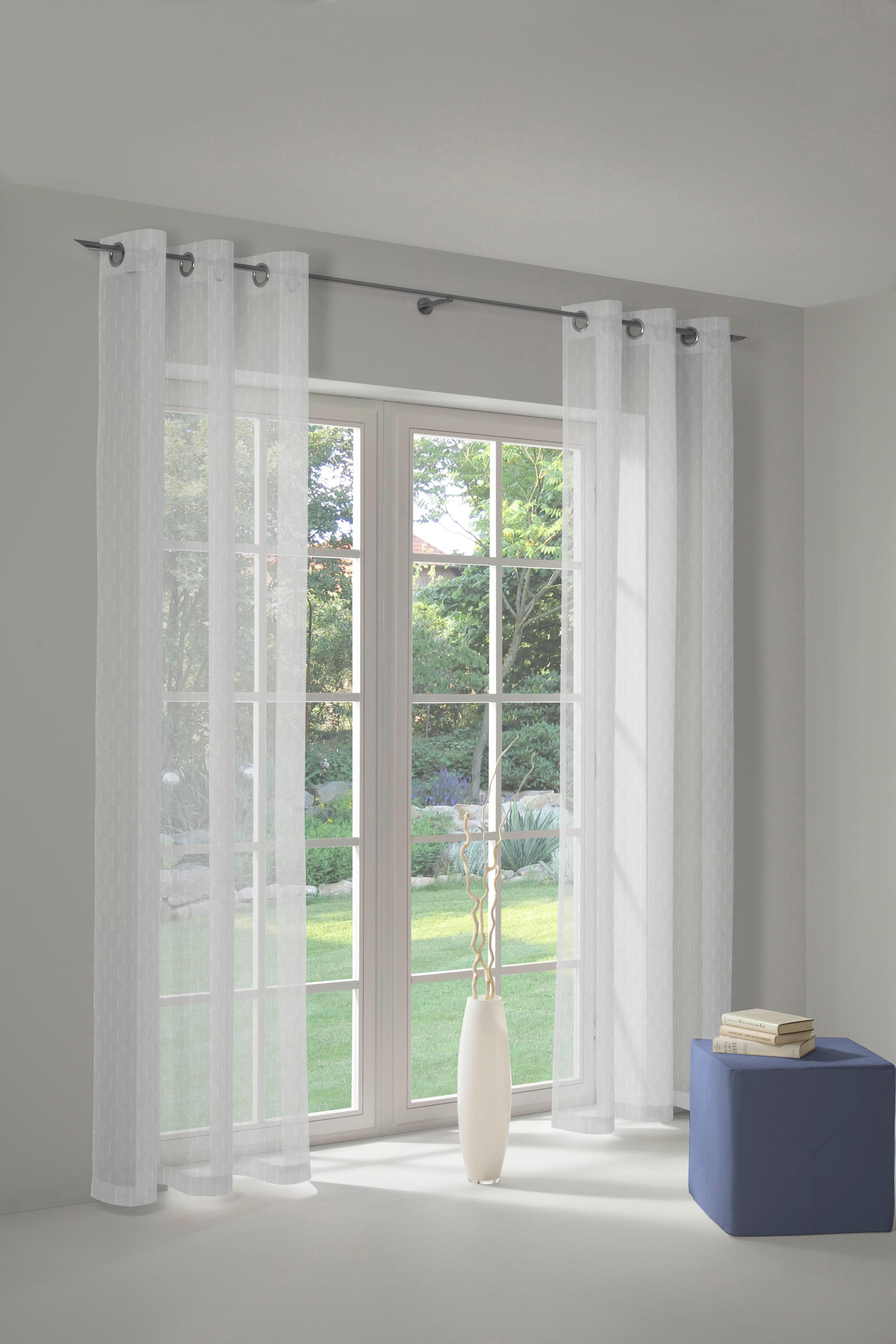 WIRTH Vorhang Hanna Weiß Voile Polyester