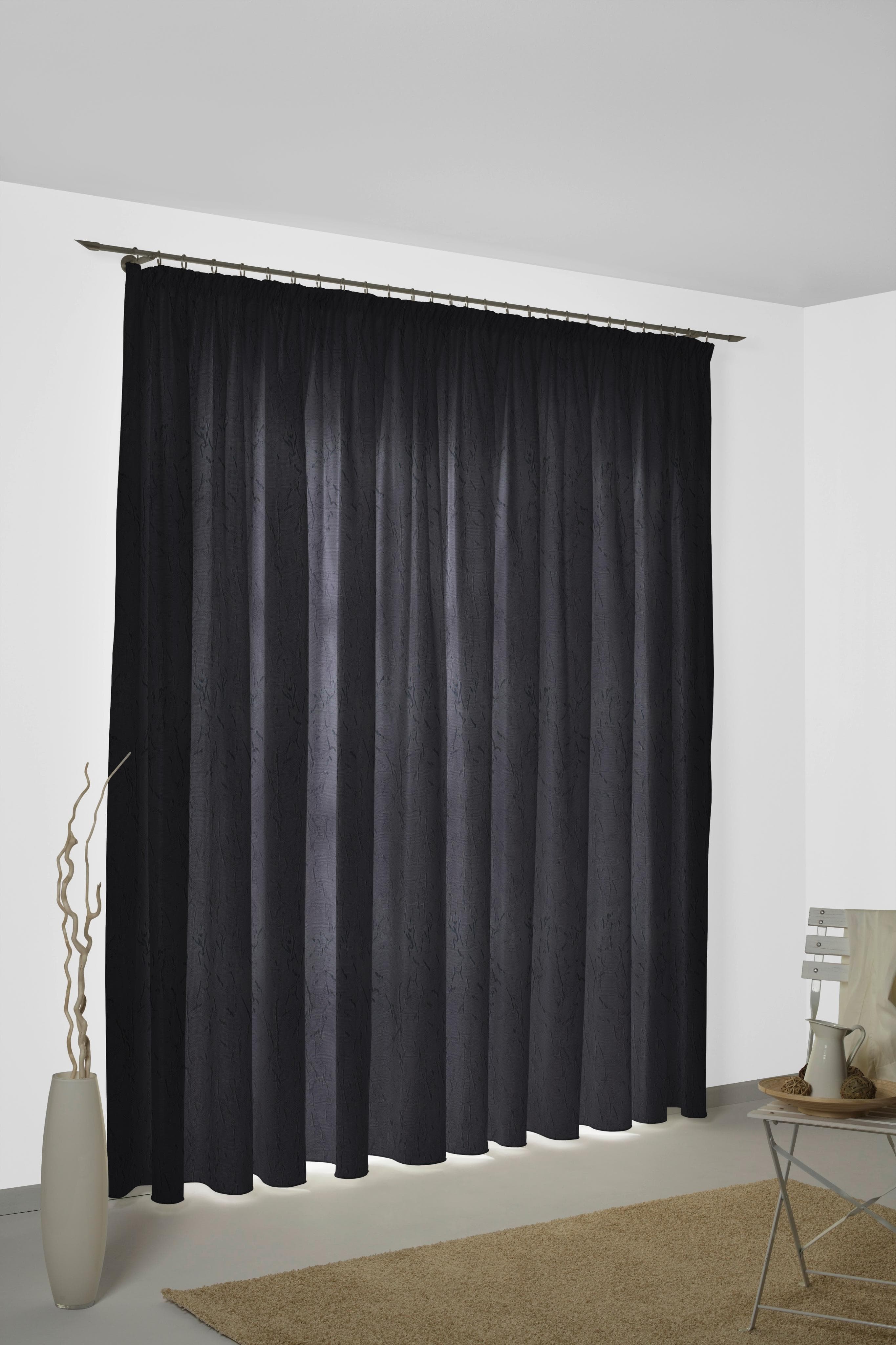 Vorhang WIRTH Lahnstein Gr. 4 Schwarz Polyester