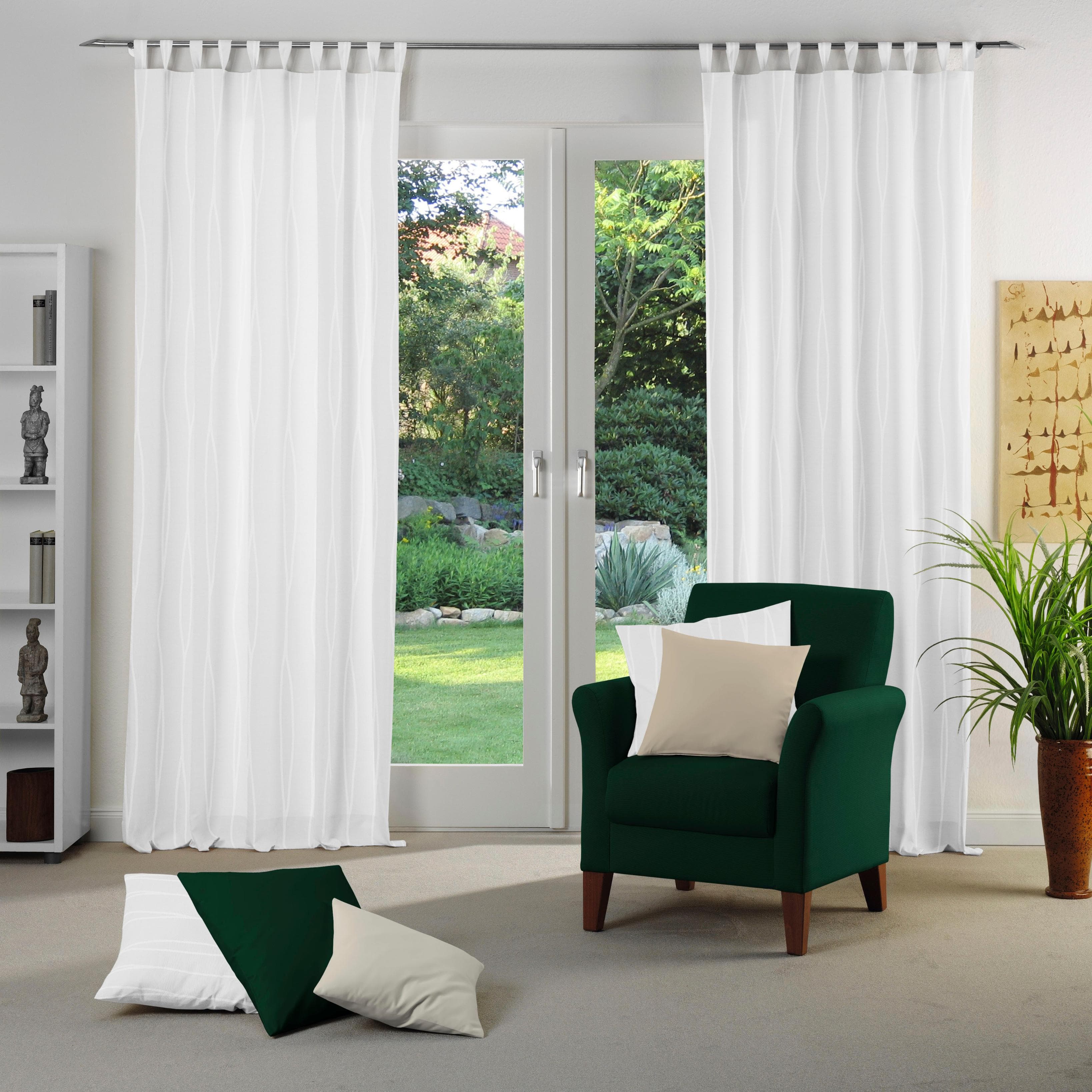 WIRTH Vorhang Dallas Weiß Polyacryl Polyester Gardine