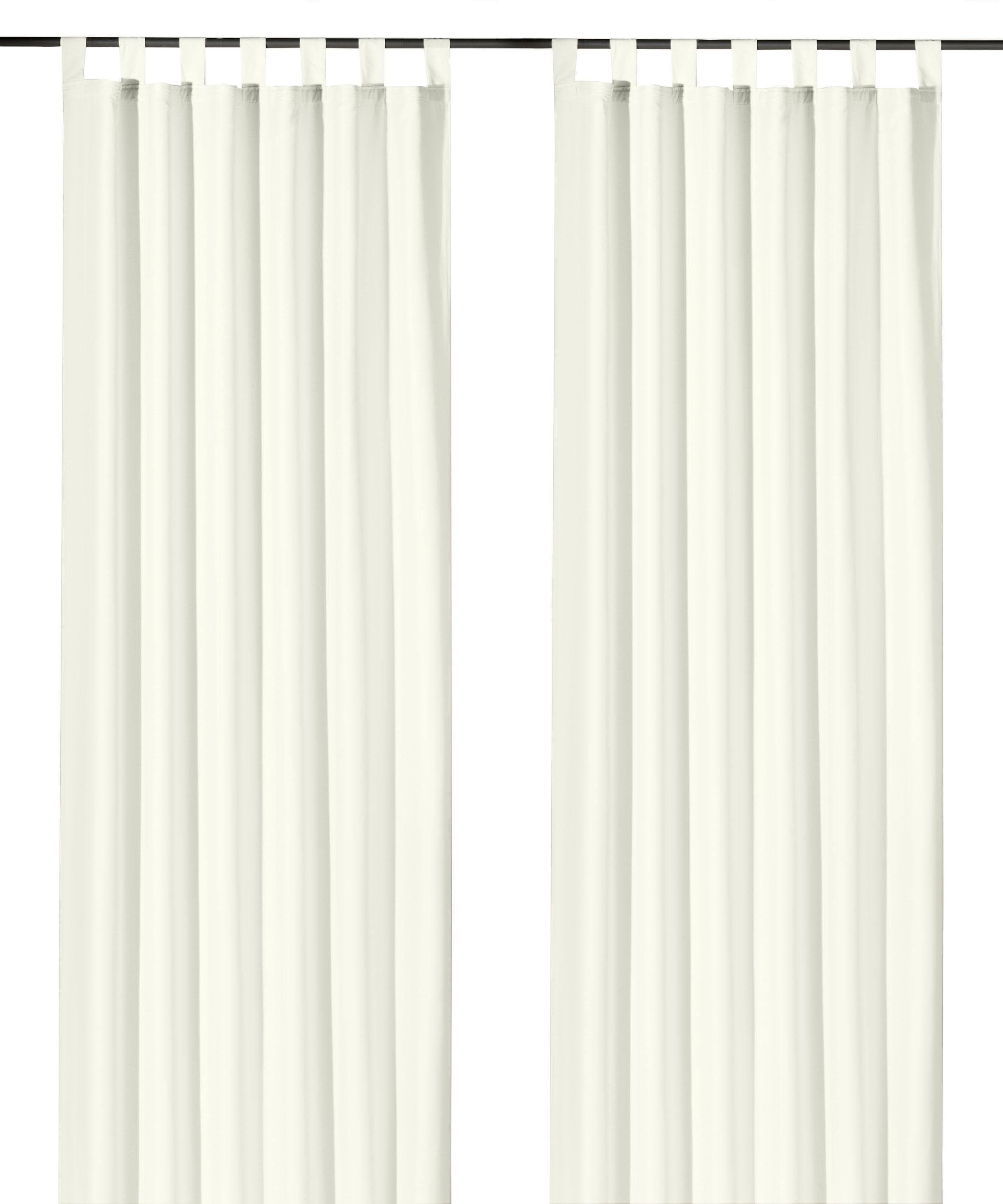 Vorhang WECKBRODT Vito Gr. 2 Beige Satin Polyester Gardine Blickdicht