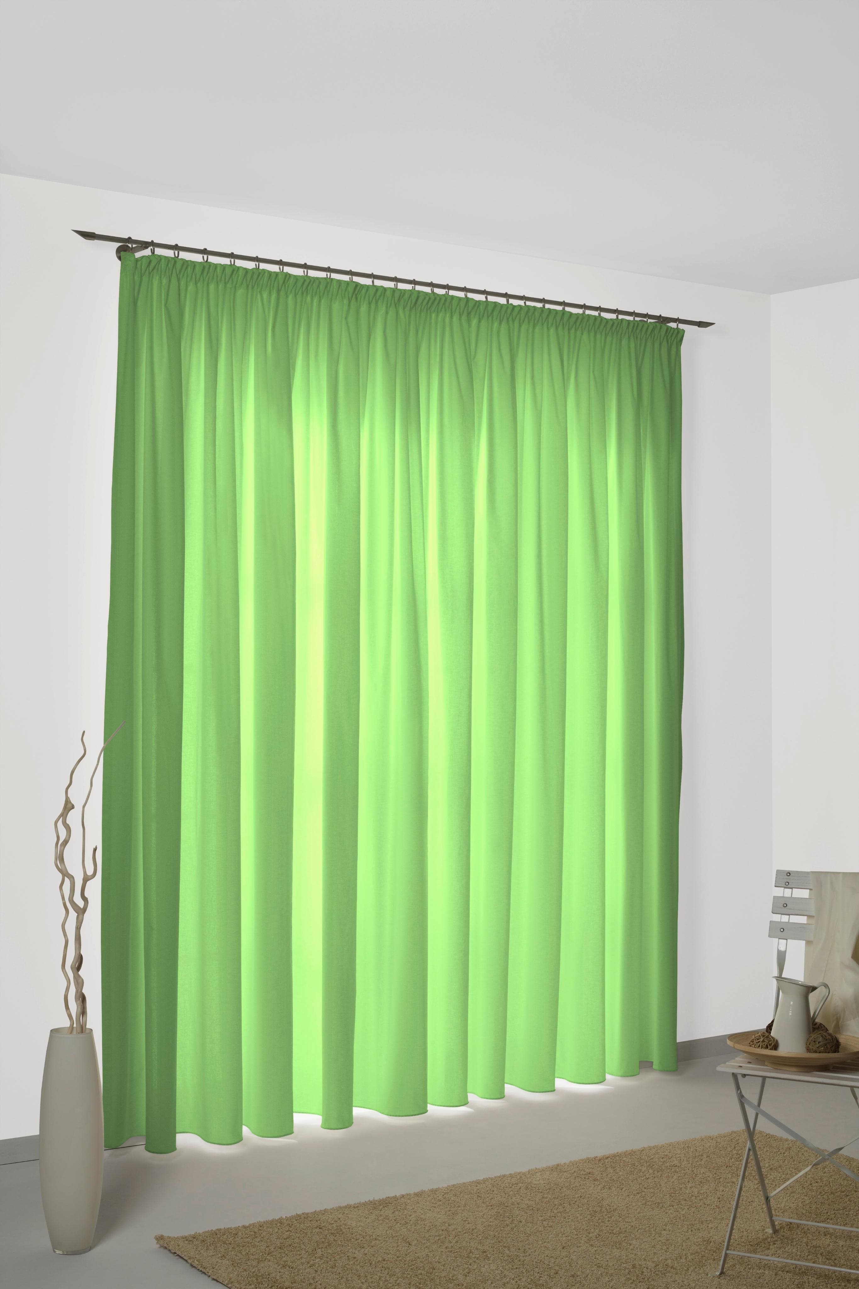 WIRTH Vorhang SUNBONE Gr. 4 Grün Polyester Gardine 132x245cm
