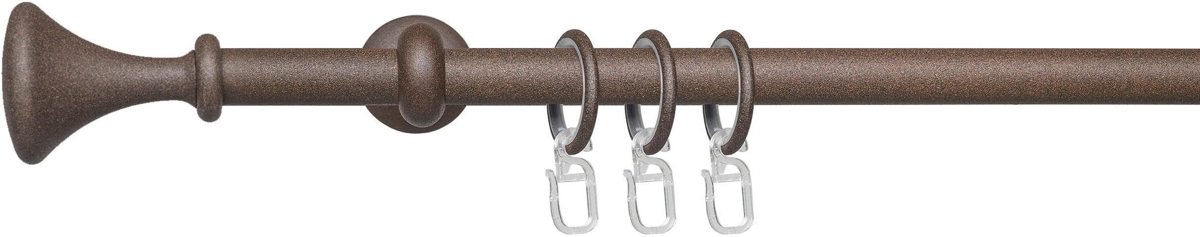 Gardinenstange LIEDECO Esp Kegel Gr. 3 Rost Metall 1-läufig 16 mm