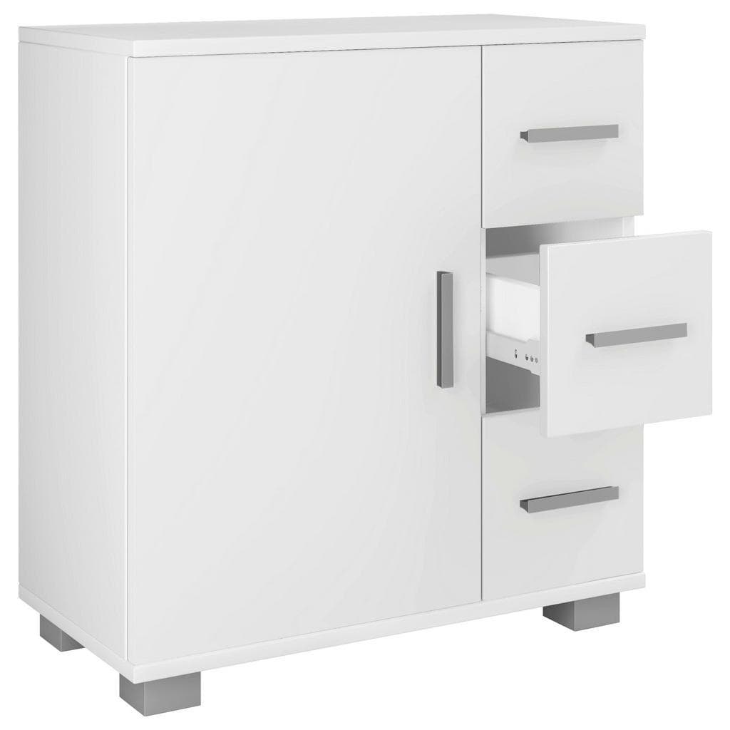 Holzbadschrank mit Schublade