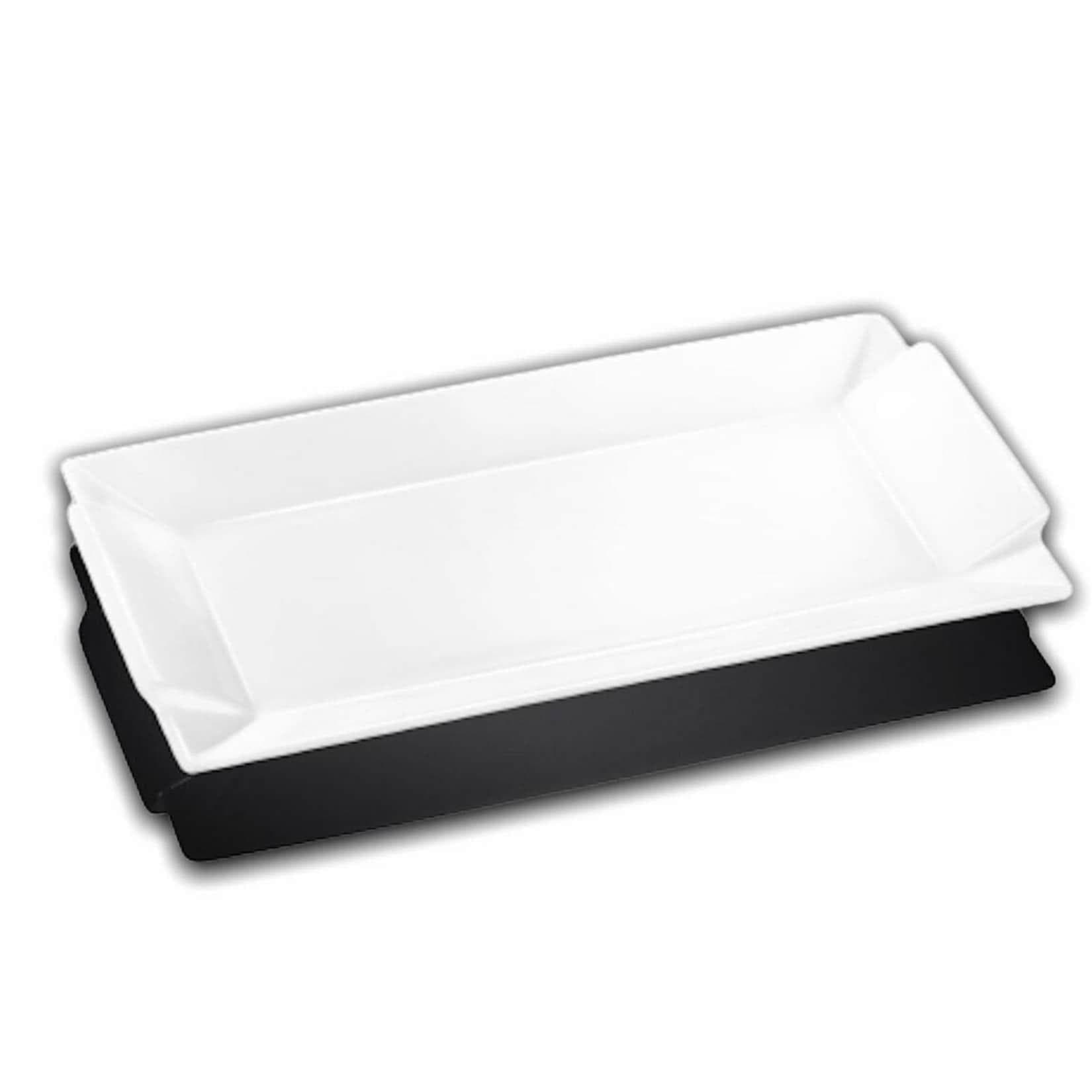 Wilmax Servierplatten 3er Set Weiß Porzellan Elegant