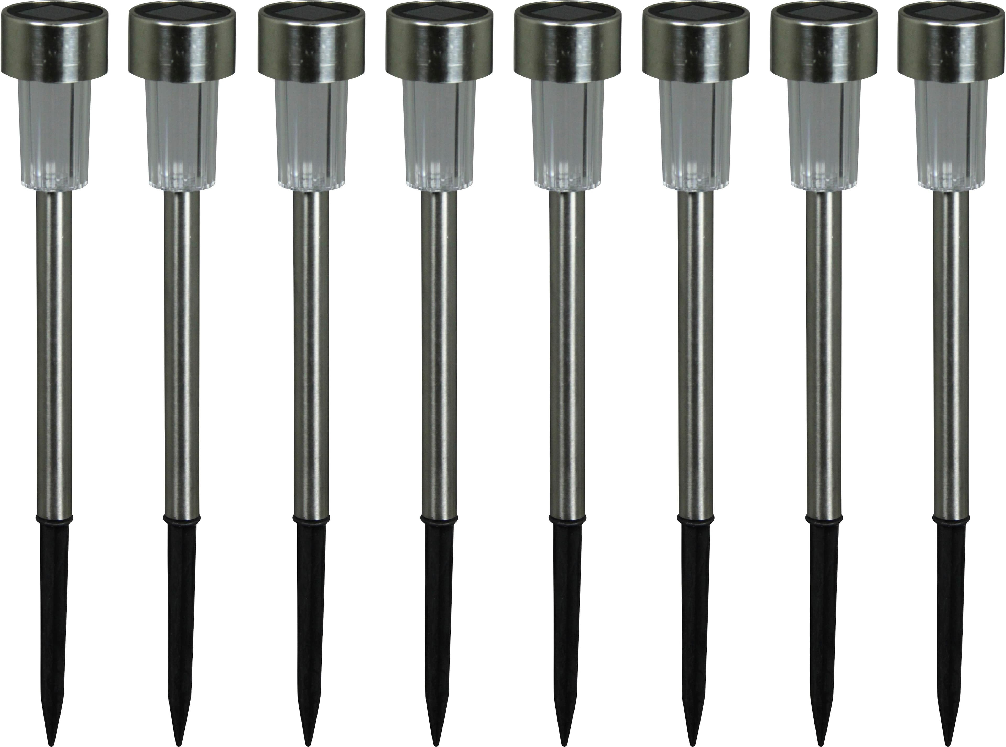 Luxform Siena Solar-Gartenleuchte - LED Edelstahl Lampe für Außenbereich