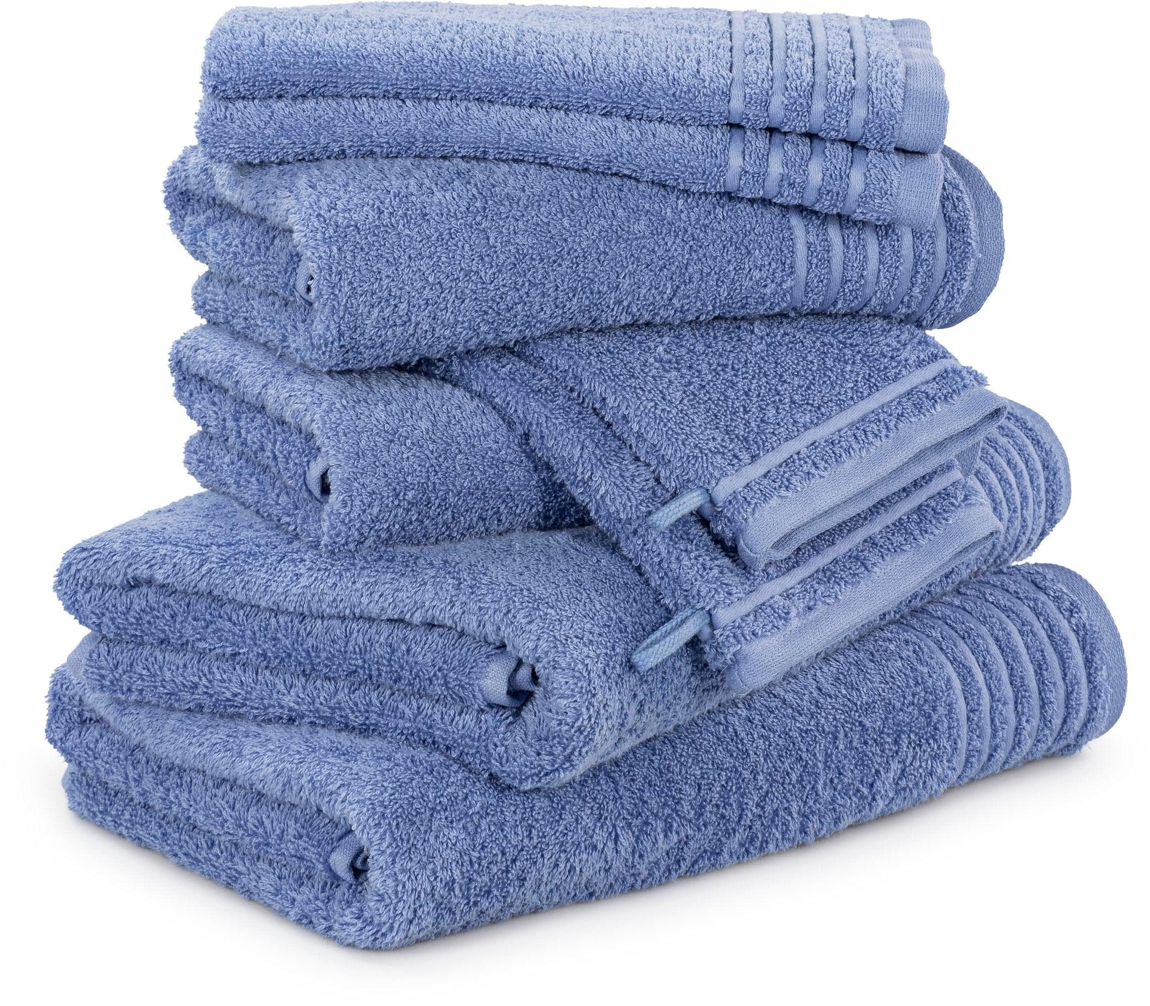 MÖVE Handtuch Set New Classic 8-tlg. Cornflower 100% Baumwolle