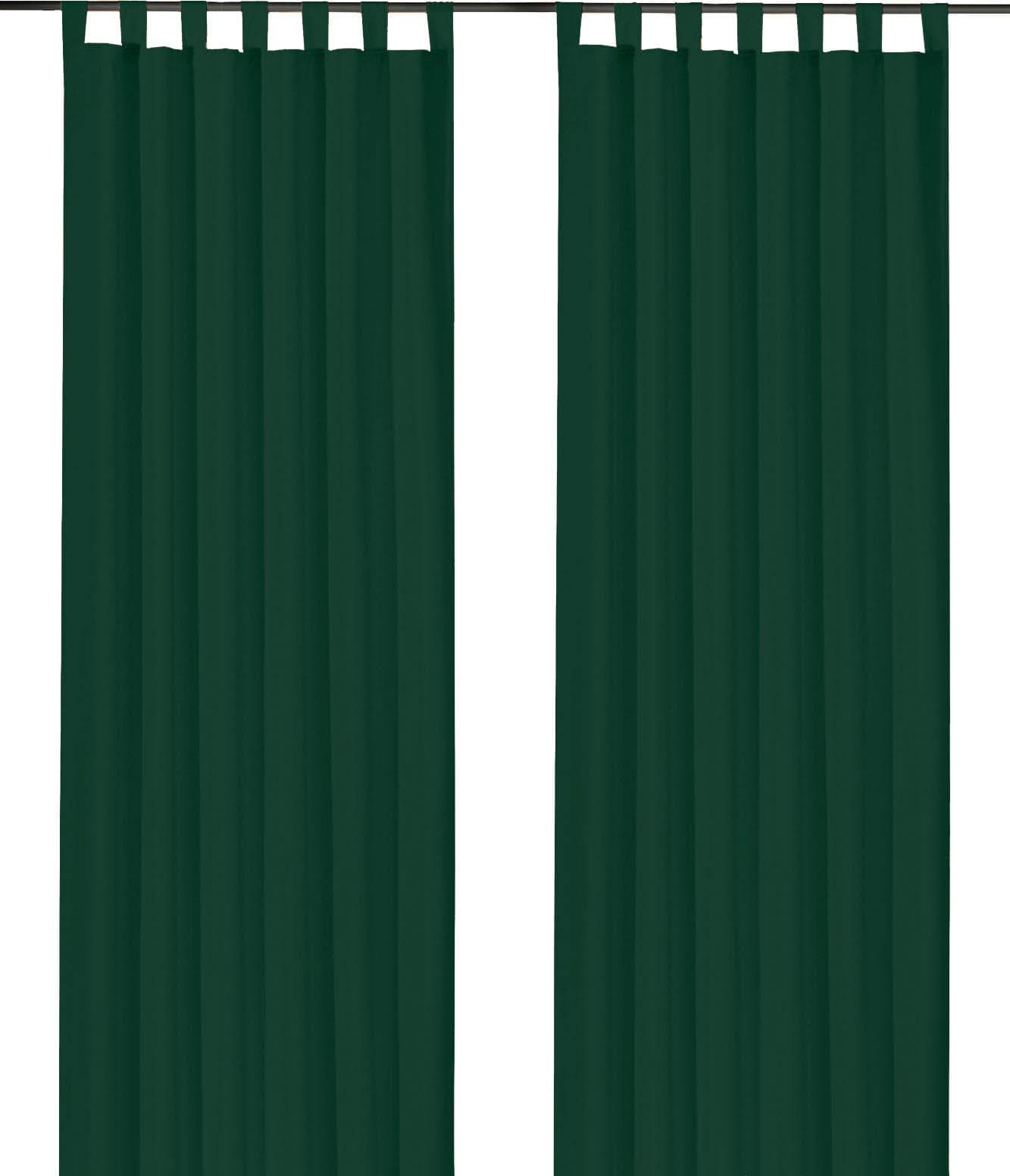 Vorhang WECKBRODT Vito Grün Satin Polyester
