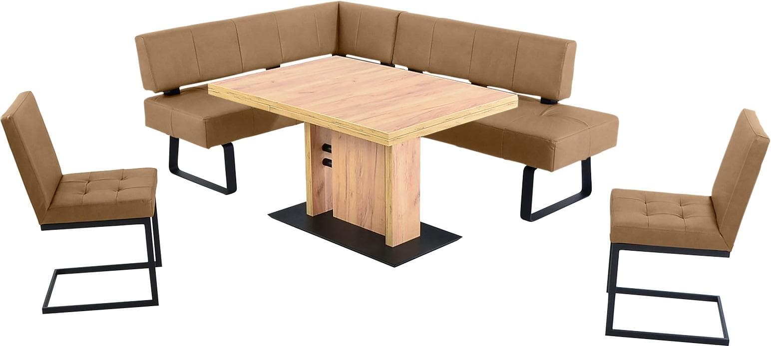 K+W Essgruppe Spider II mit Ausziehtisch und Eckbank