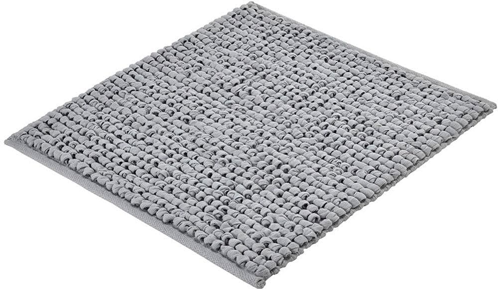 Kleine Wolke Badematte Brava Silbergrau 100% Baumwolle