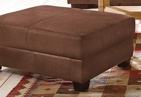 HOME AFFAIRE Hocker Falk Mocca Microfaser oder Leder