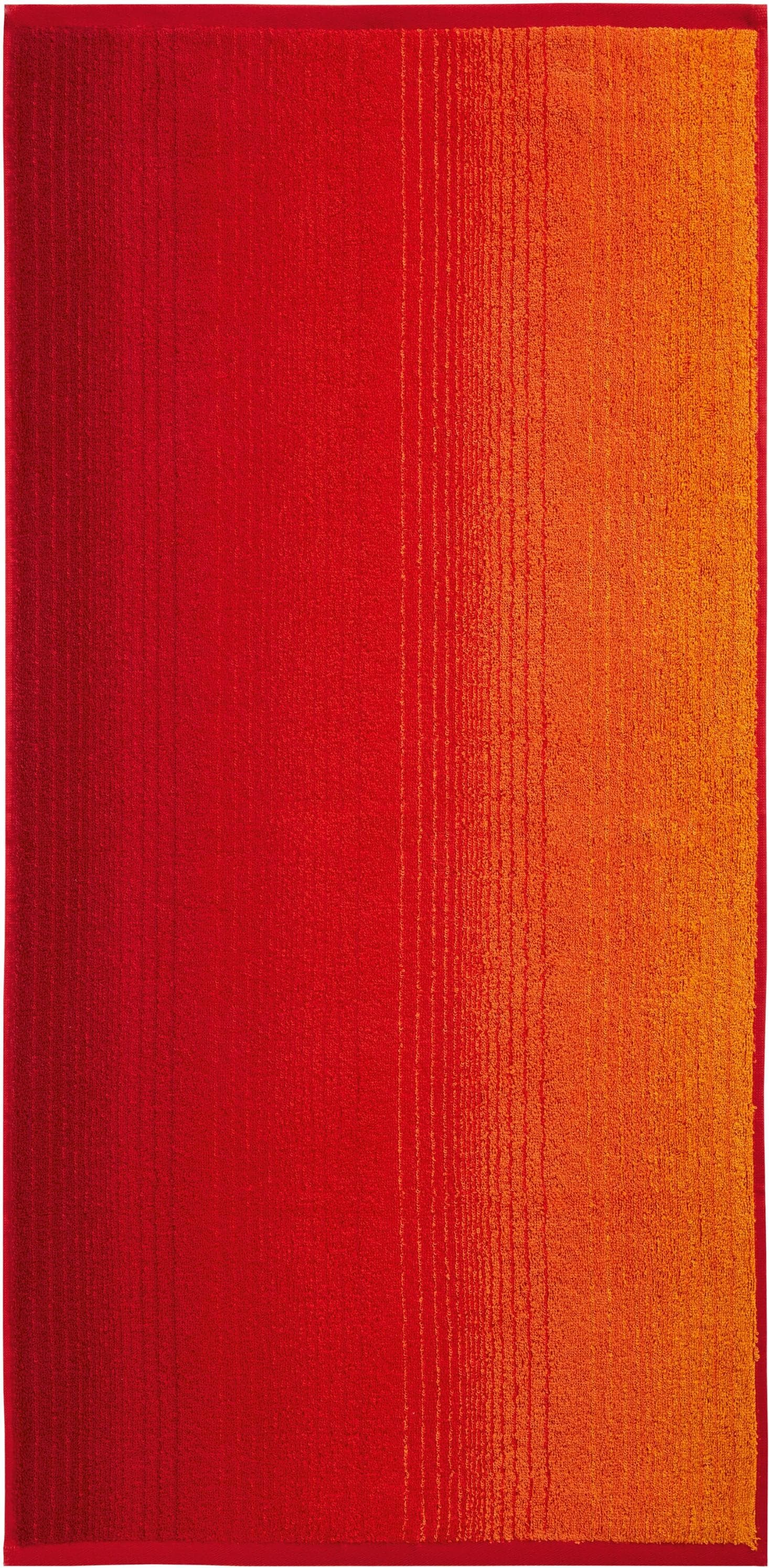 DYCKHOFF Colori Handtuch Rot Walkfrottee 100% Baumwolle
