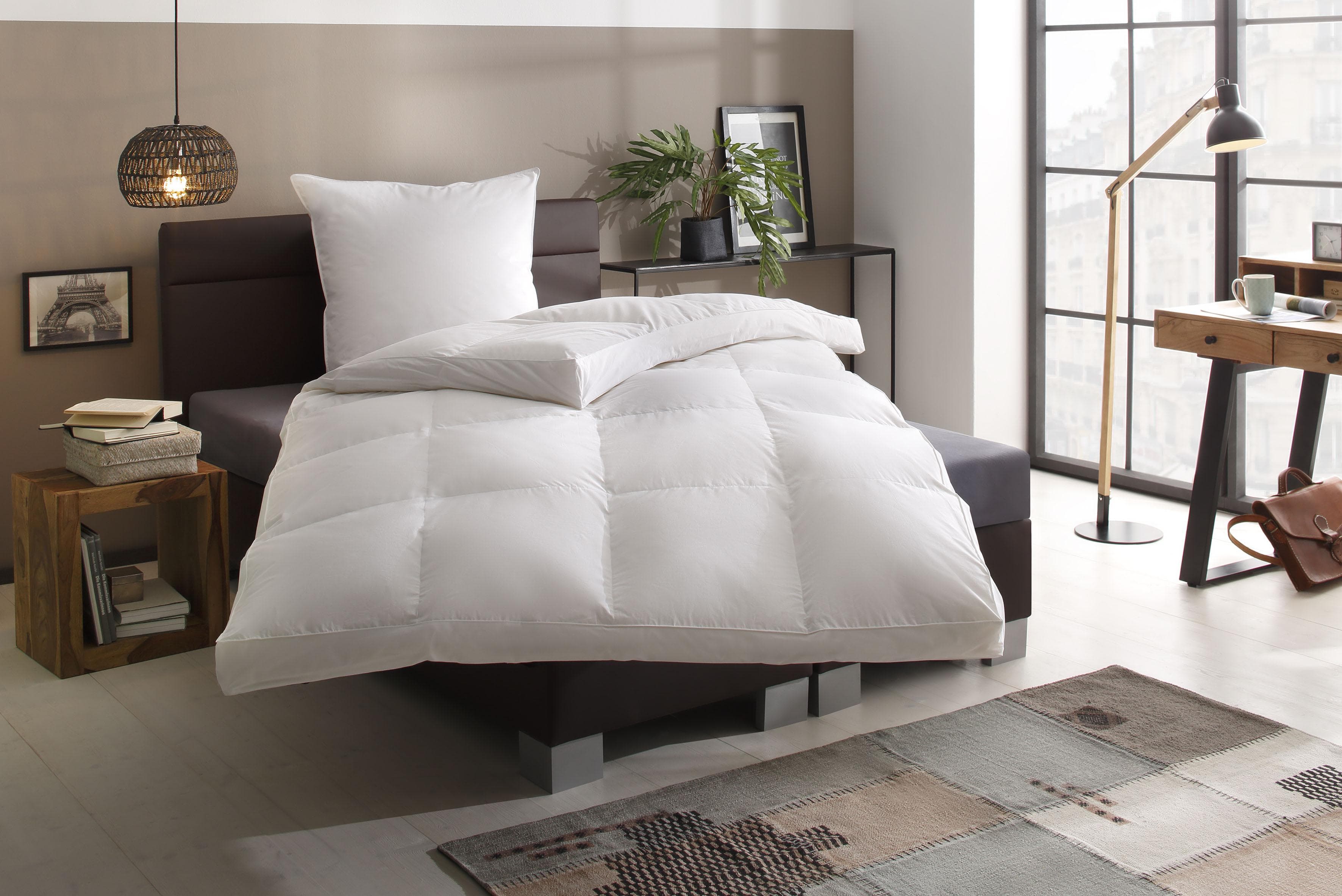 Älgdröm Daunenbettdecke Tyven: Hochwertige Baumwoll-Bezug, 100% Daunenfüllung