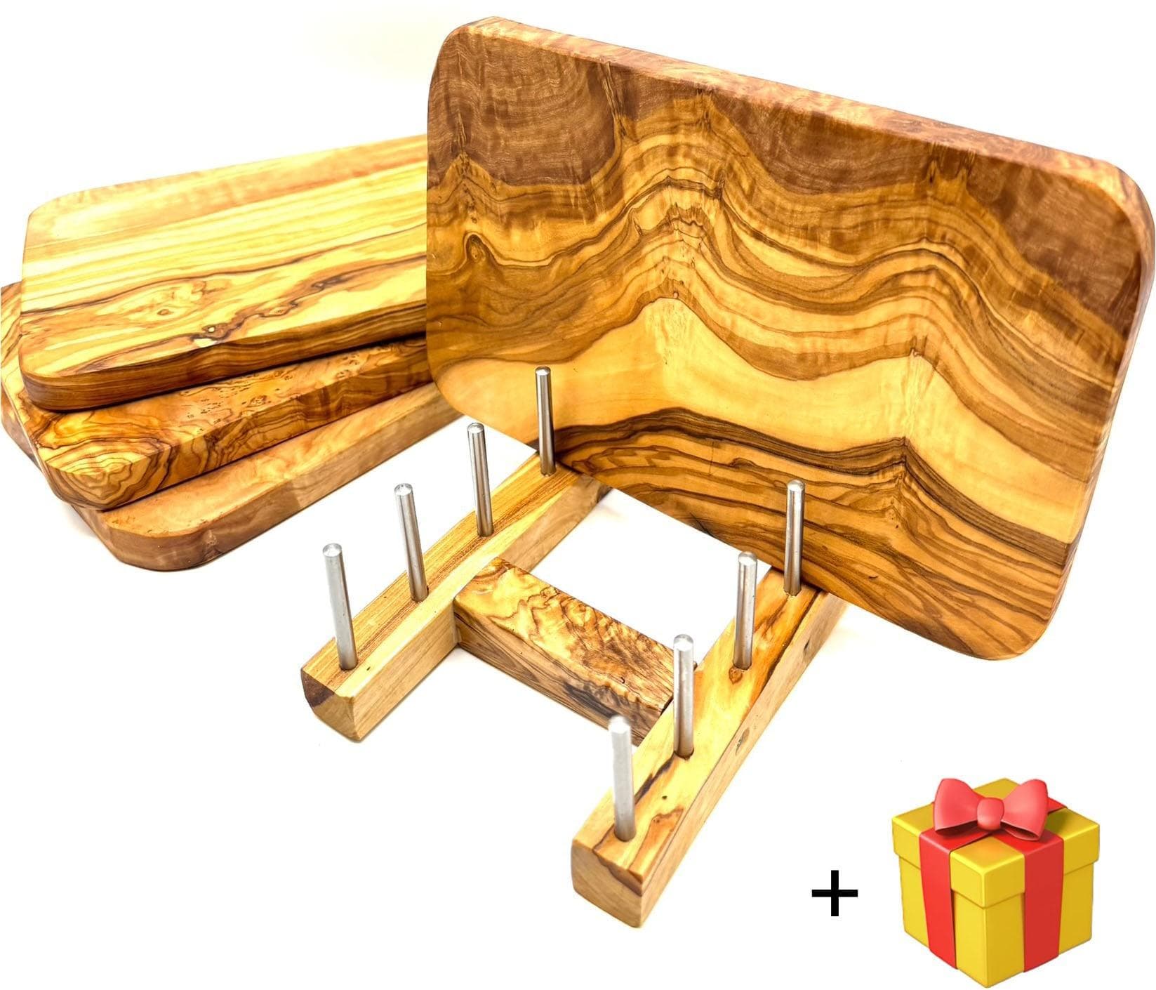 Geschirrständer OLIVENHOLZ-ERLEBEN Frühstücksbretter Aufbewahrung