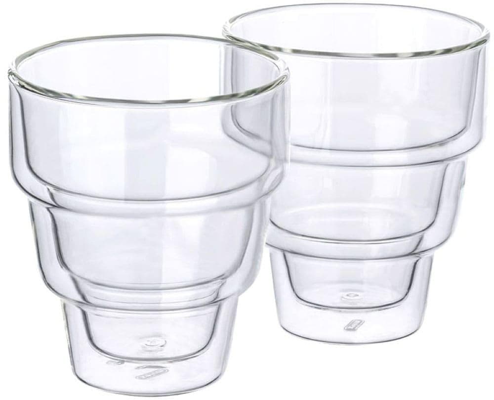 Mulex Latte-Macchiato-Glas Set Denver, transparent, doppelwandig