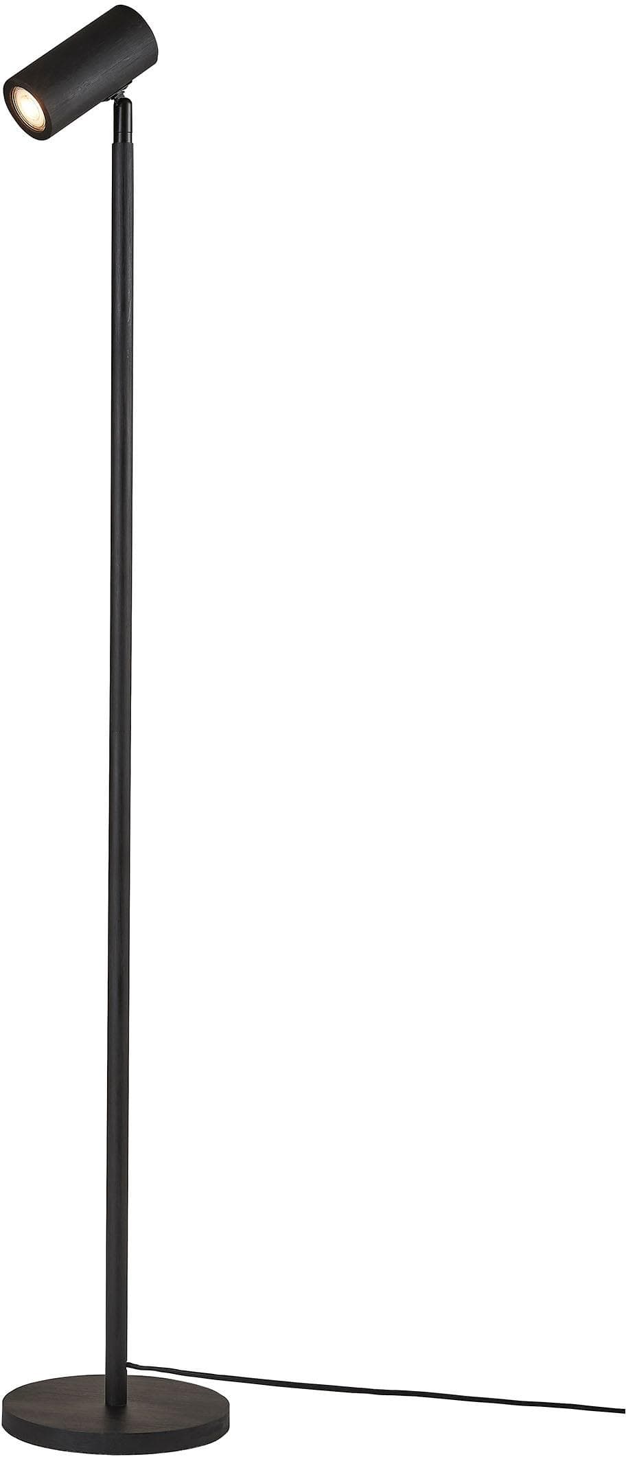 GOOD & MOJO Stehlampe JAVA Schwarz Bambus 141cm LED GU10