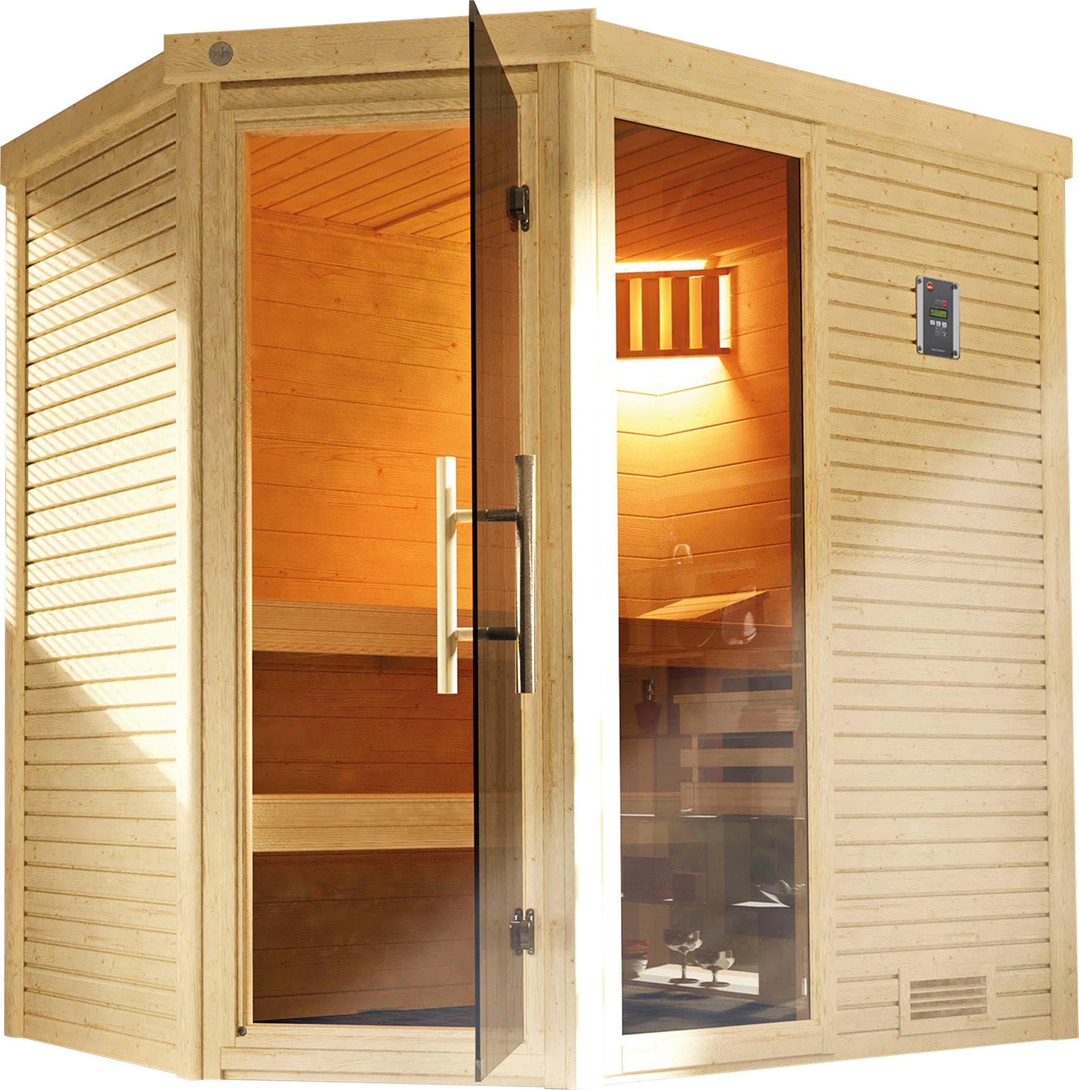 WEKA Sauna Cubilis Beige Saunaofen 7,5 kW Externe Steuerung