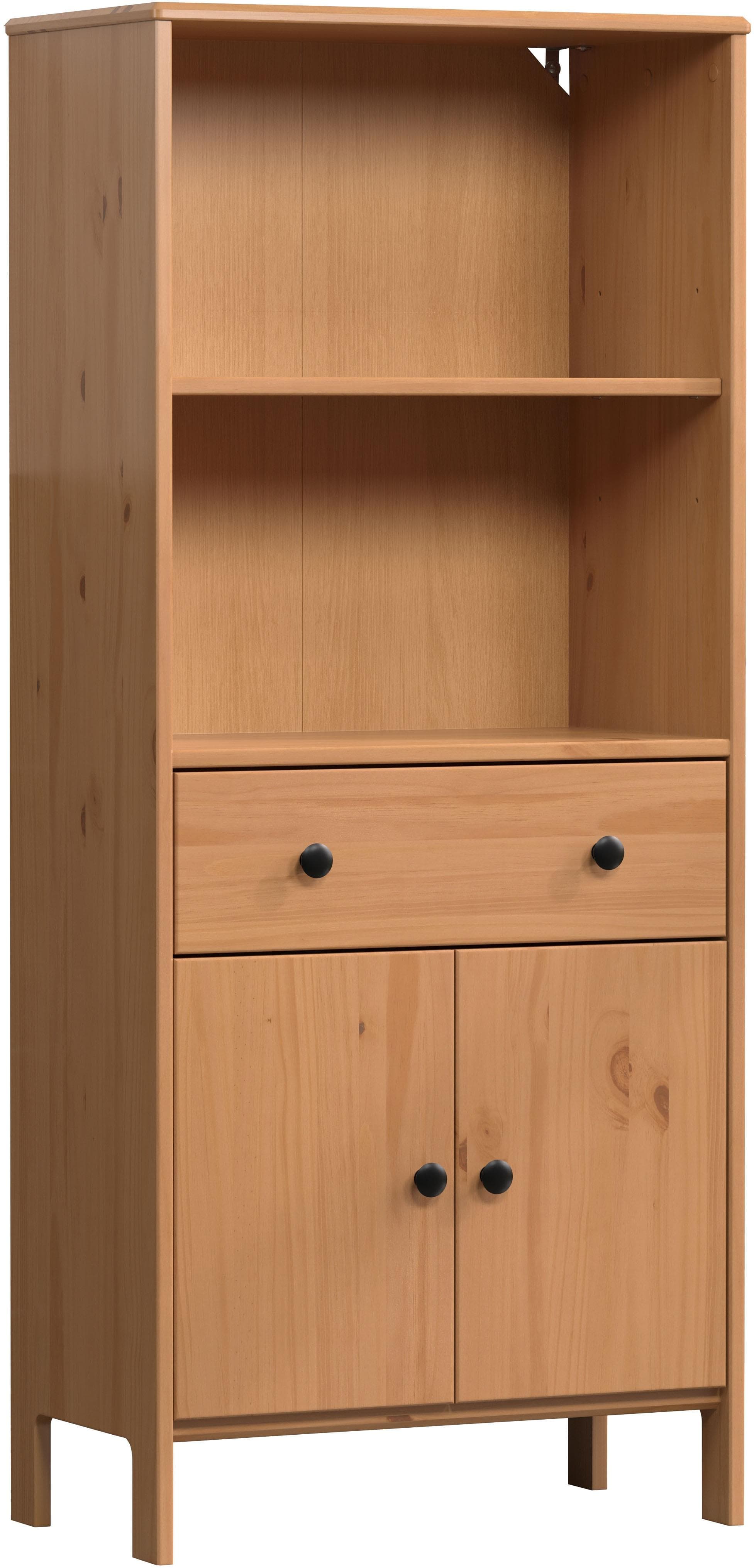 Welltime Midischrank Kall Honigfarben Massivholz