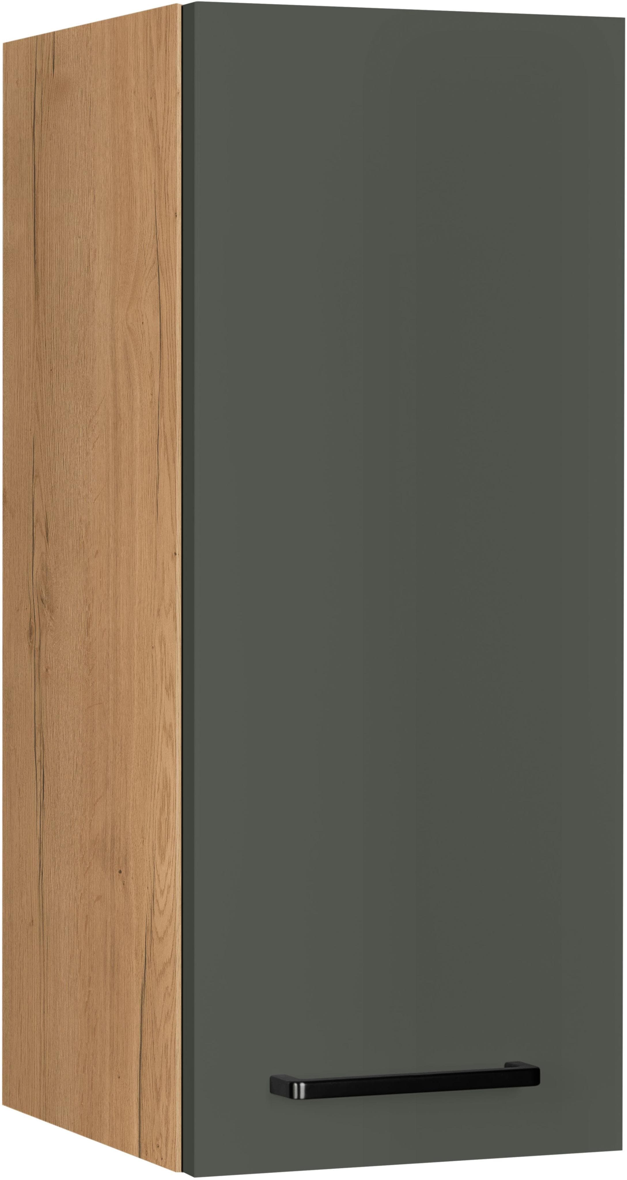 Nobilia Easytouch Hängeschrank Grün Eiche Soft-Close