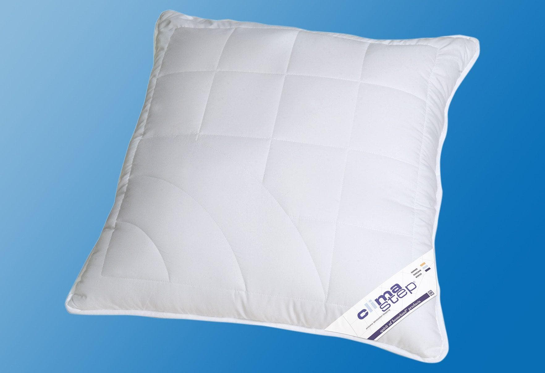 KBT BETTWAREN CLIMASTEP Microfaserkissen Weiß 80x80 cm höhenverstellbar