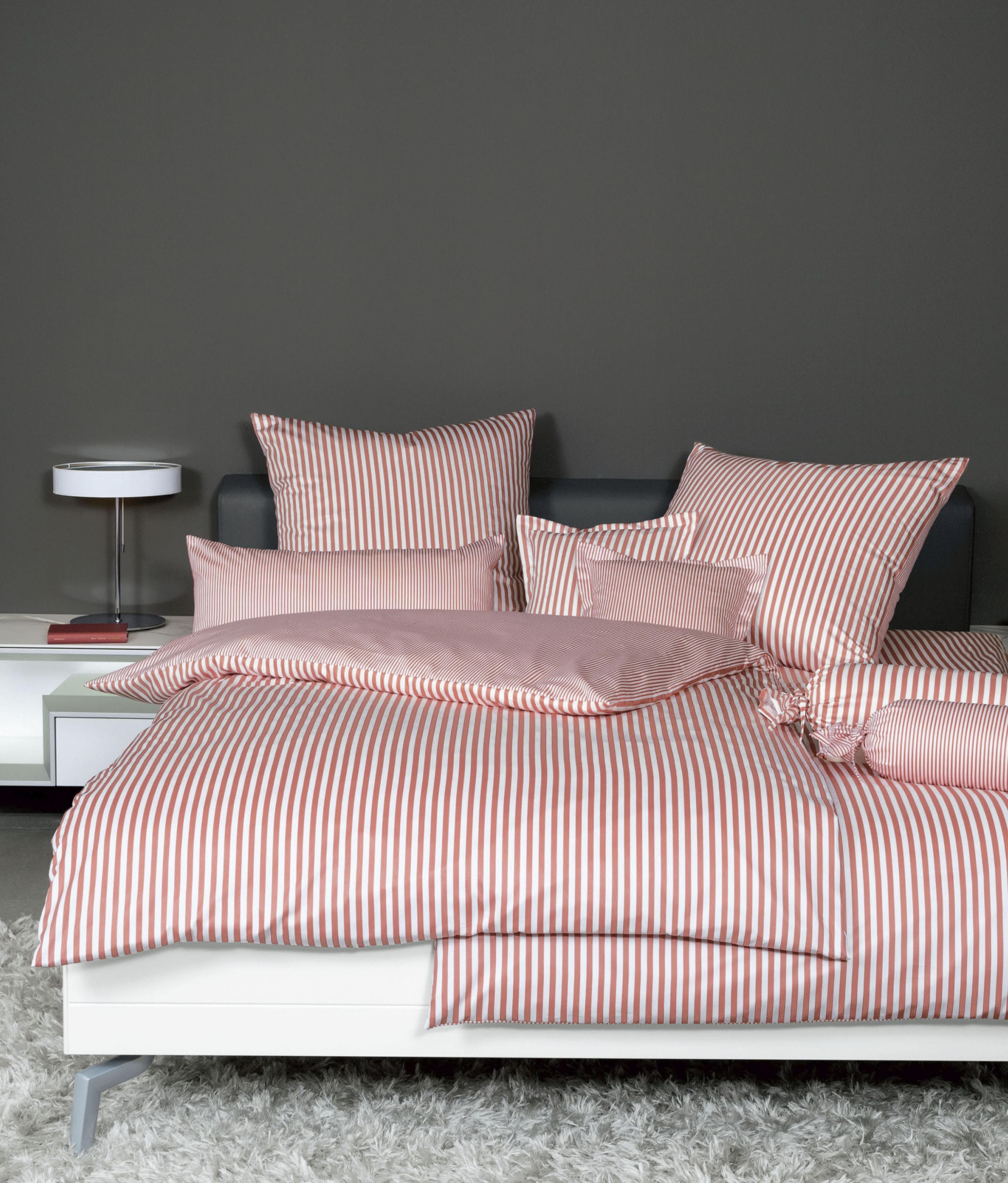 Janine Kissenbezug Modernclassic 3912: Mako-Satin Baumwolle mit Reißverschluss