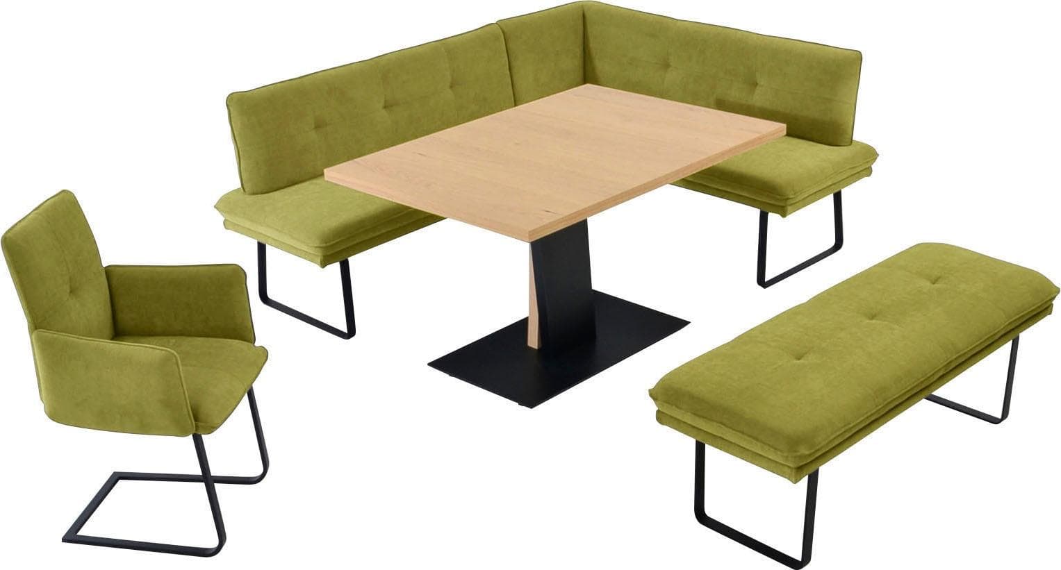 Essgruppe Giacomo III mit Freischwingersessel