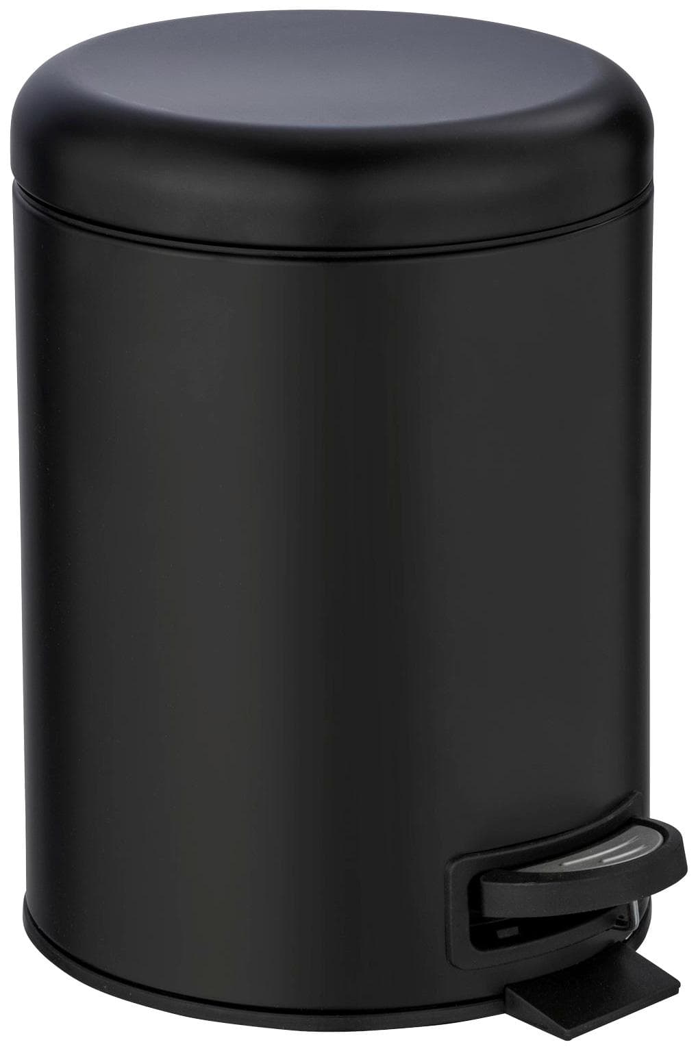 WENKO Leman Kosmetikeimer 5,0 l Schwarz mit Tretmechanik