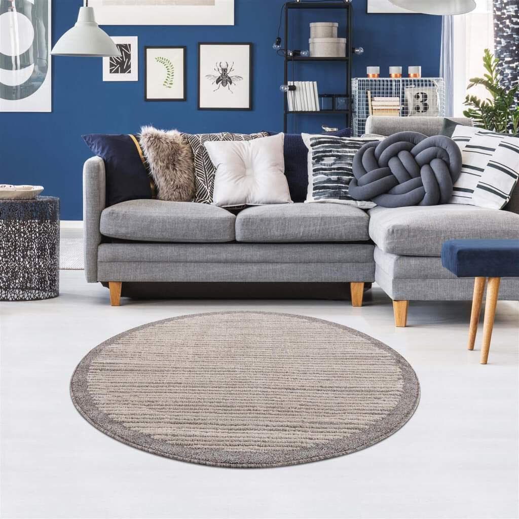 Teppich CARPET CITY Art 2231 Braun Geometrisch Kurzflor