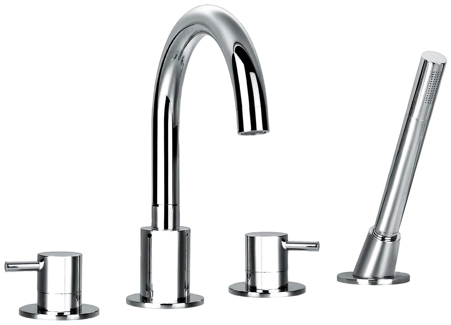 Wannenarmatur OTTOFOND Q10000 Chrom 4-Loch-Armatur